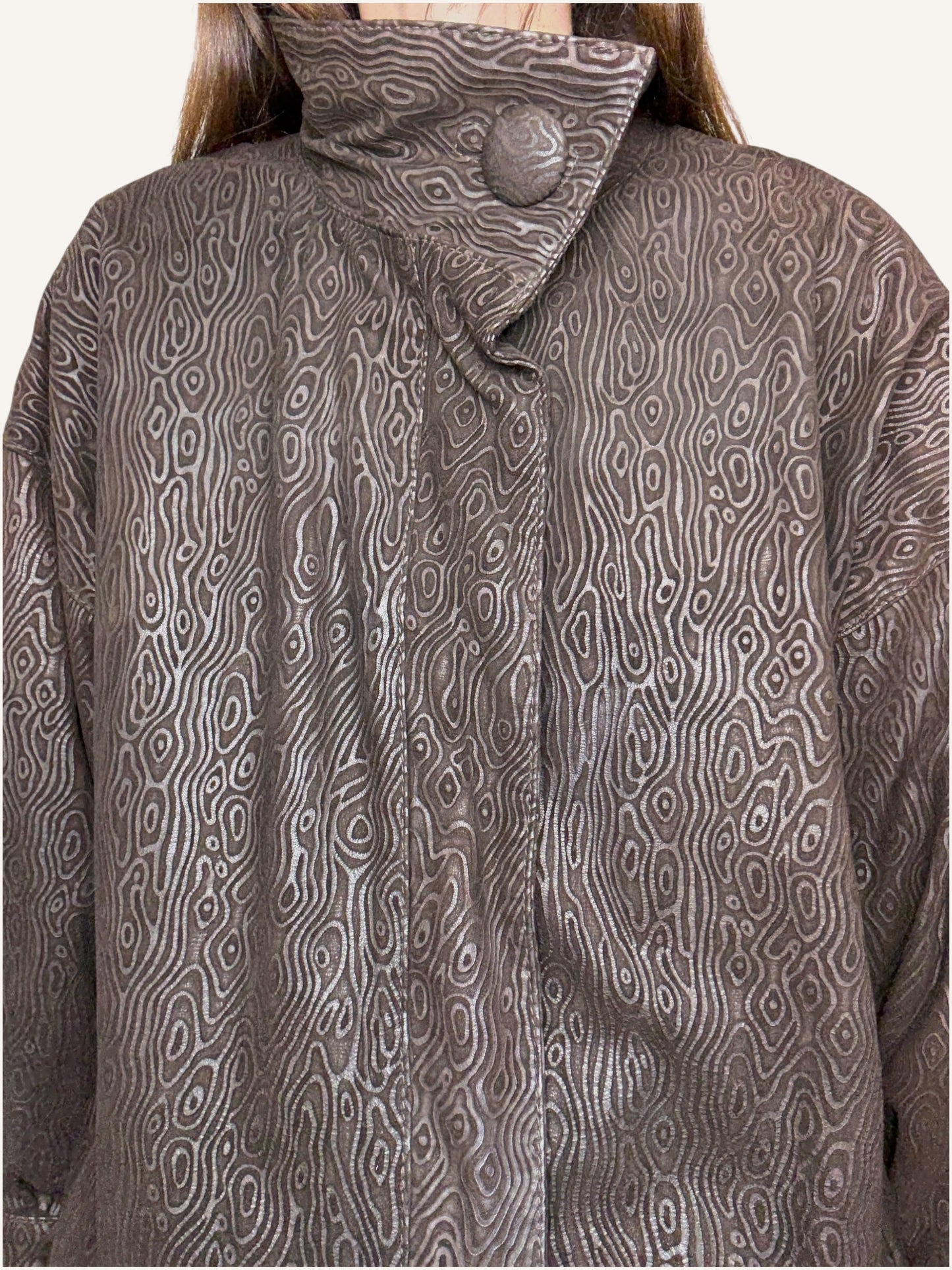 Espresso Leather Bomber