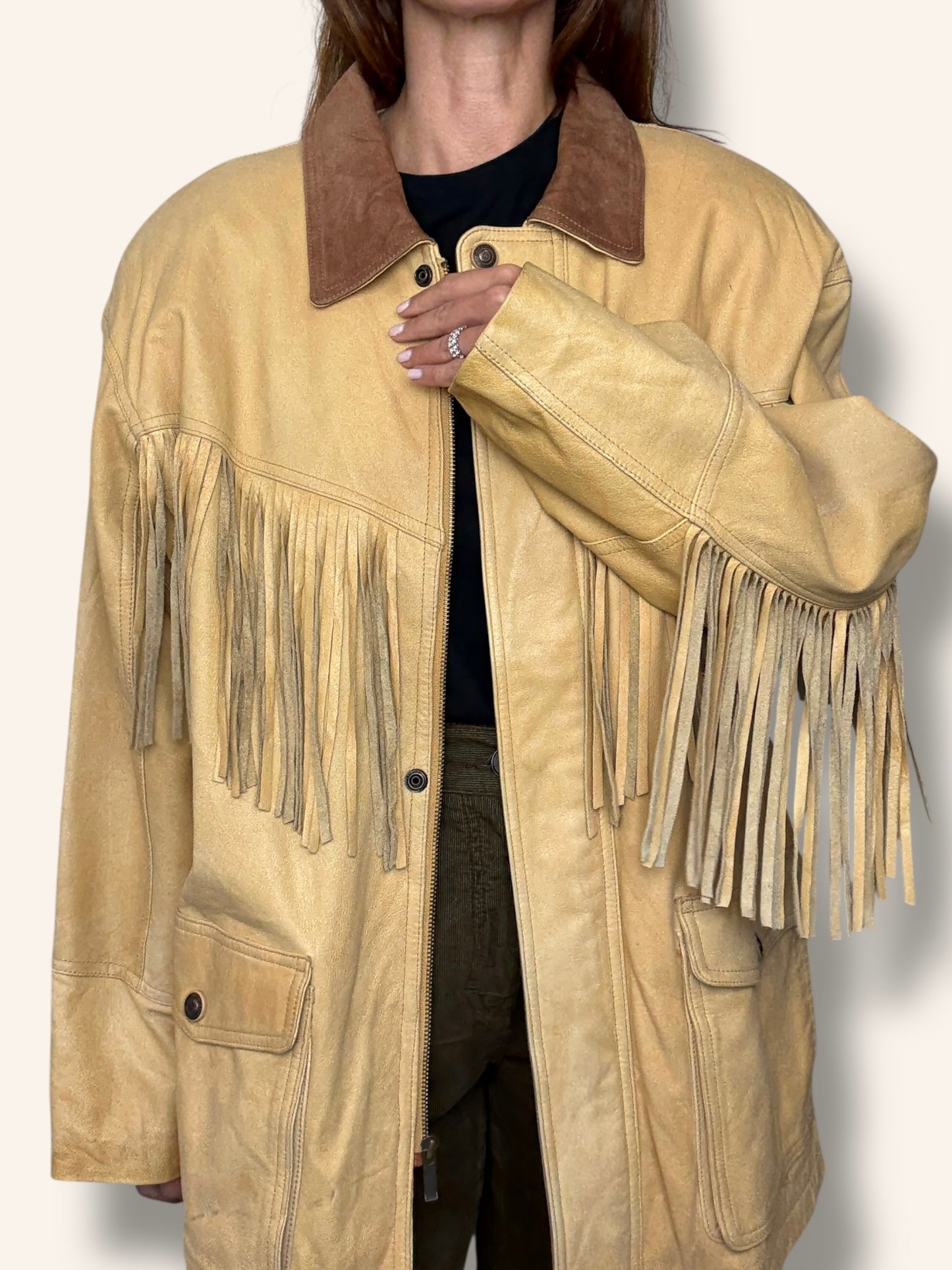 Fringe Leather Jacket