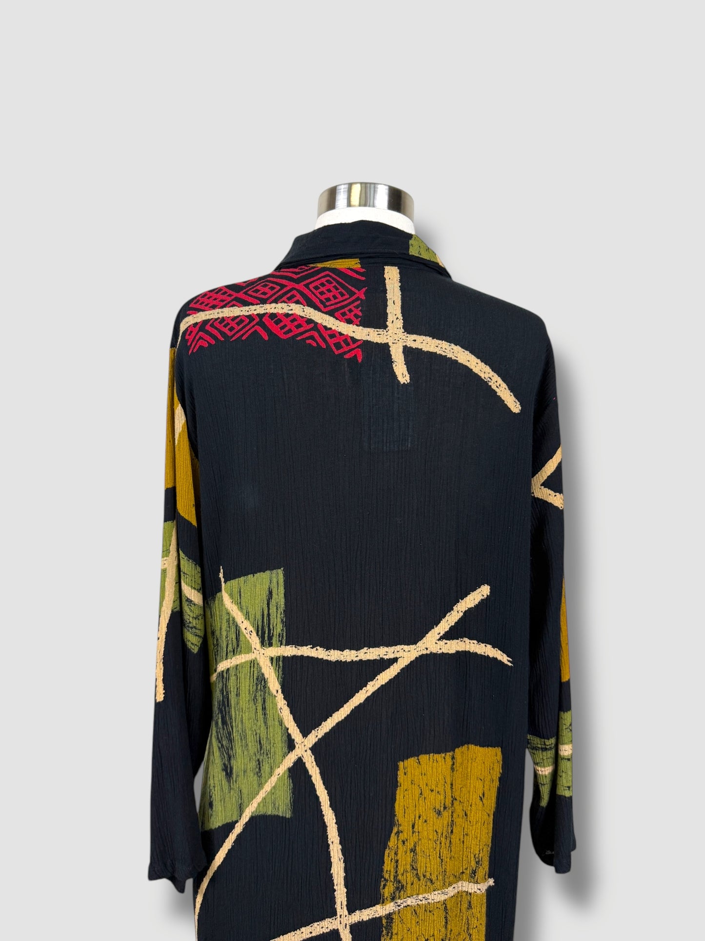 Printed Long Cardigan