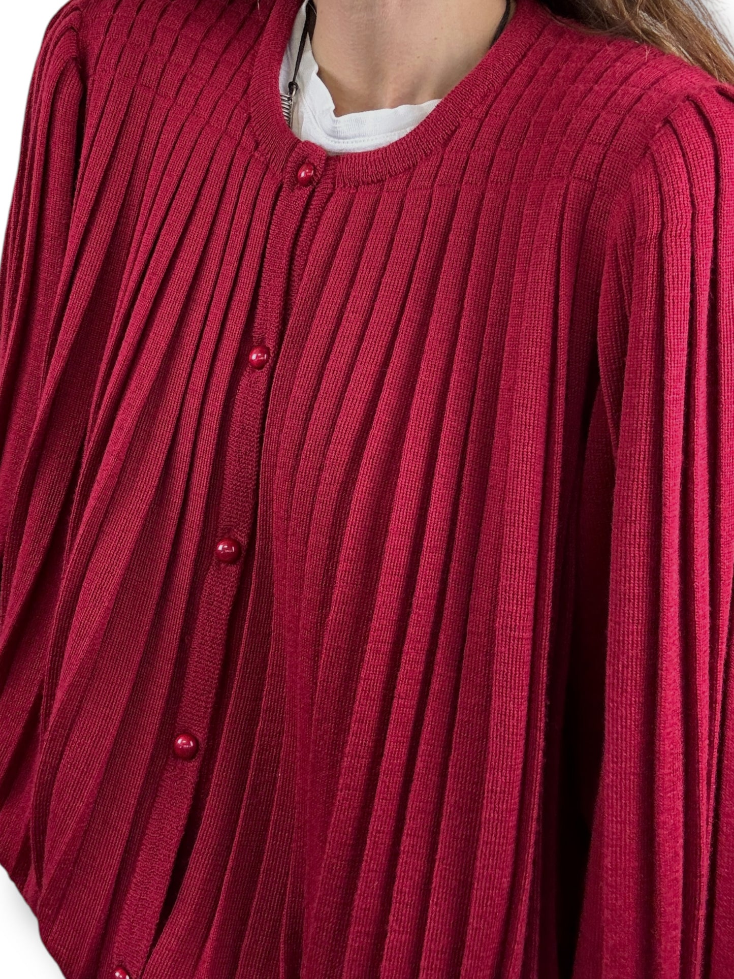 Pleated Cardigan