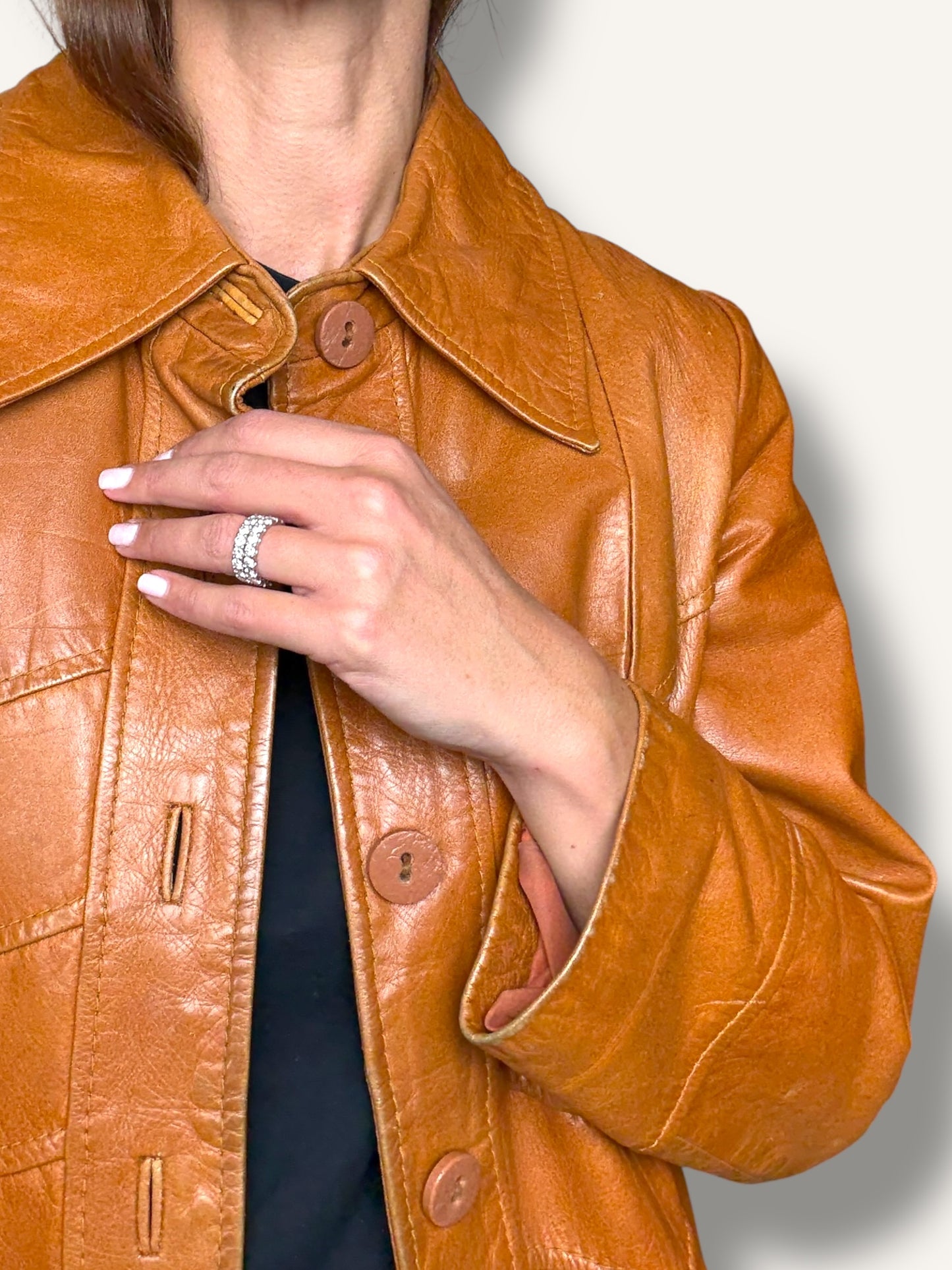 70's Leather Coat