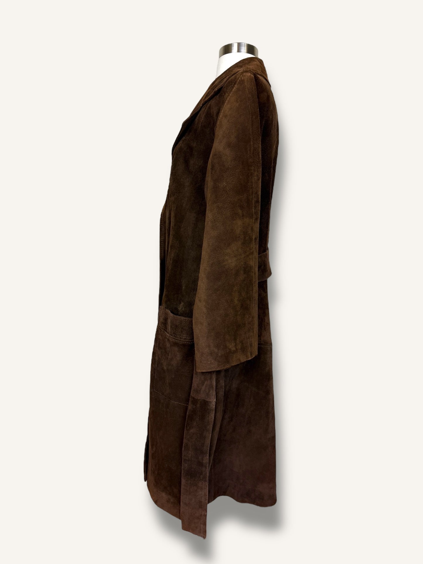 Suede Trench Coat