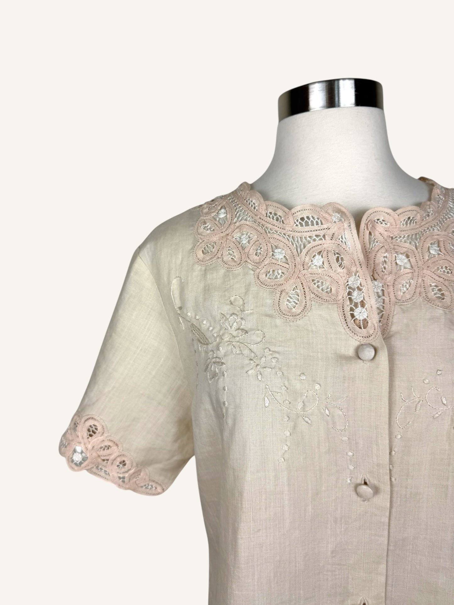 Blush Embroidered Blouse