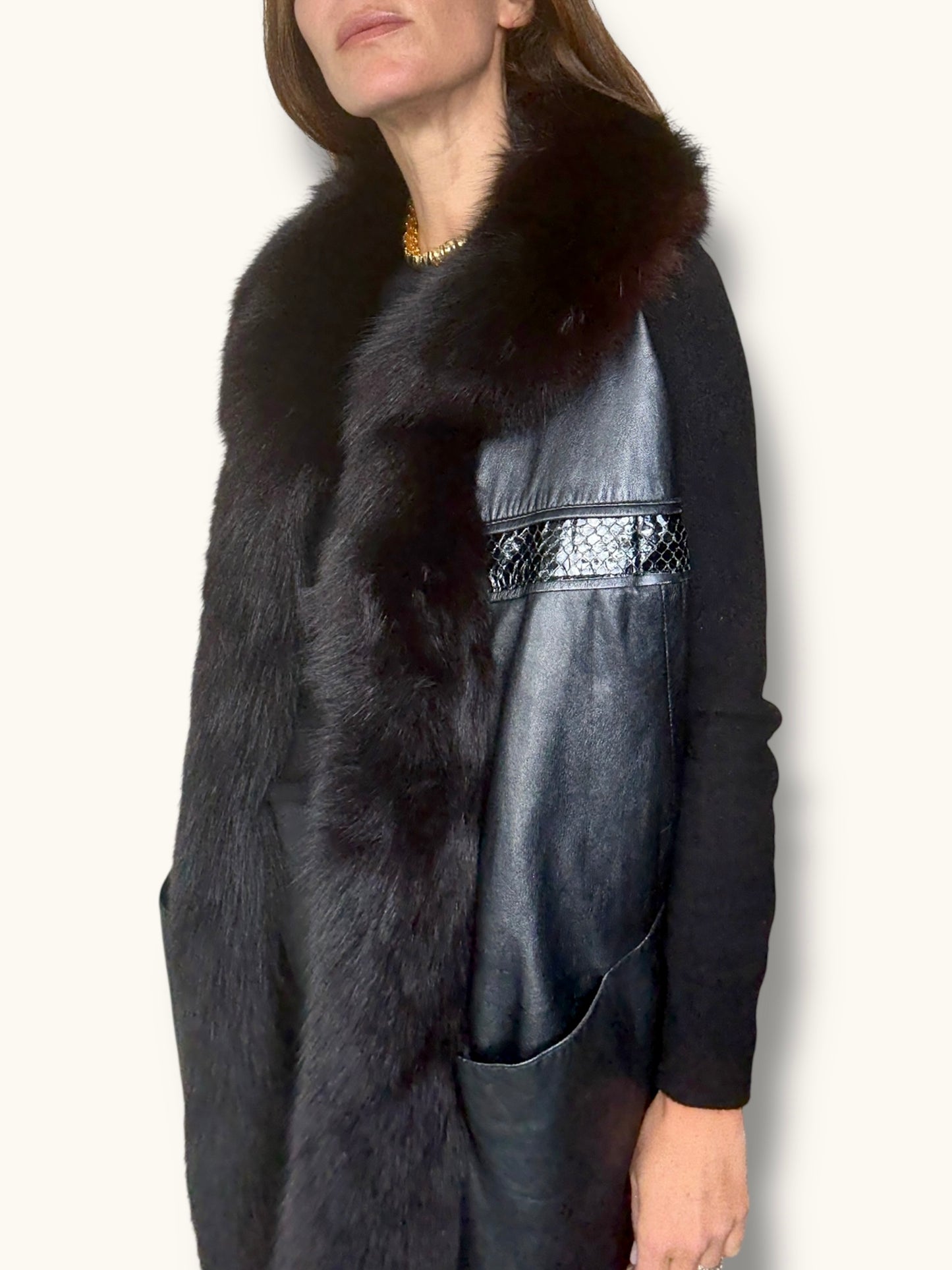 Leather & Fur Vest
