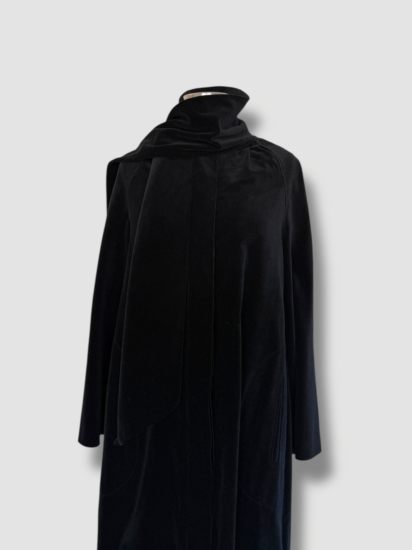 Velvet Scarf Coat