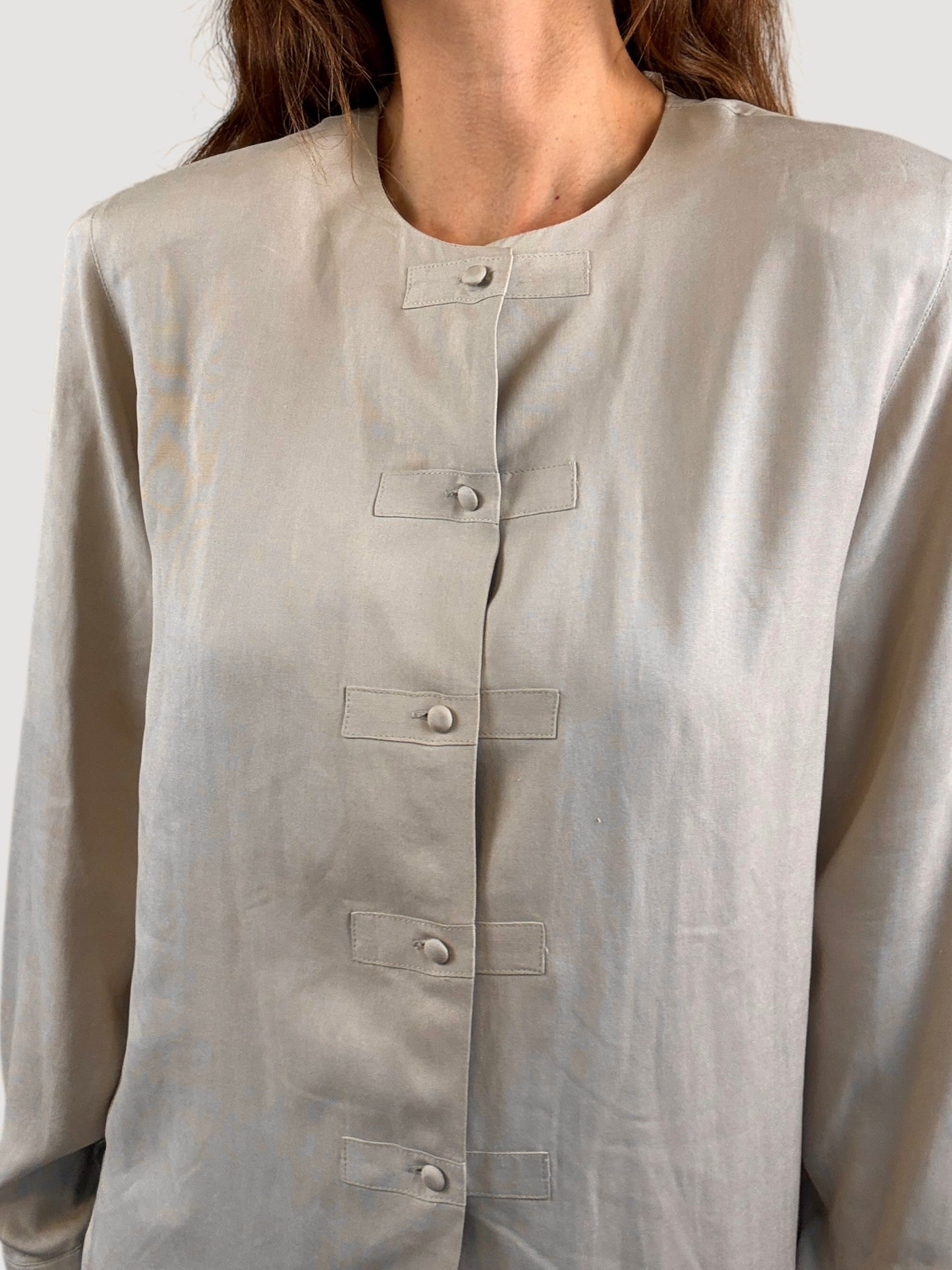 Silk Taupe Shirt