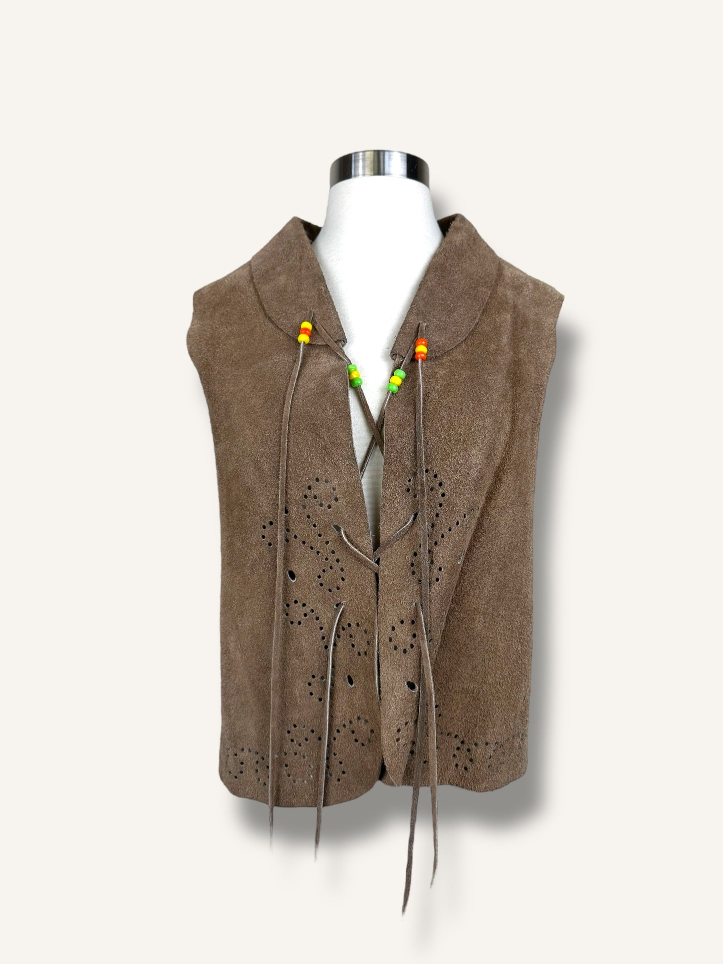 Western suede vest