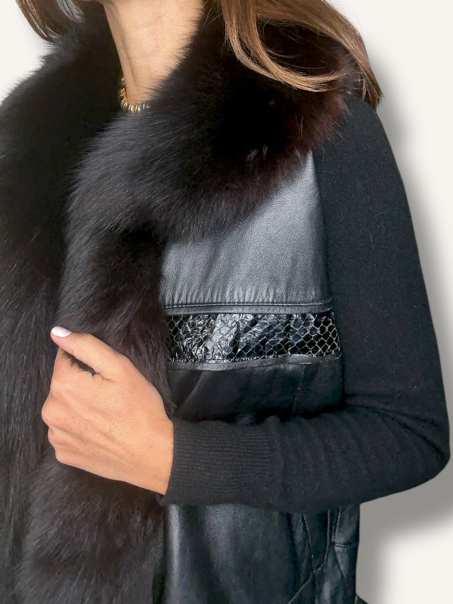 Leather & Fur Vest