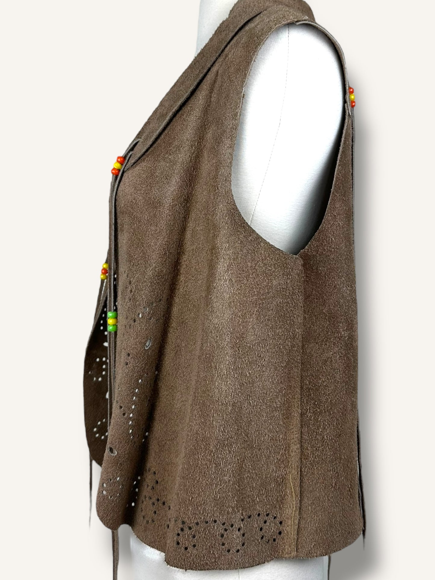 Western suede vest