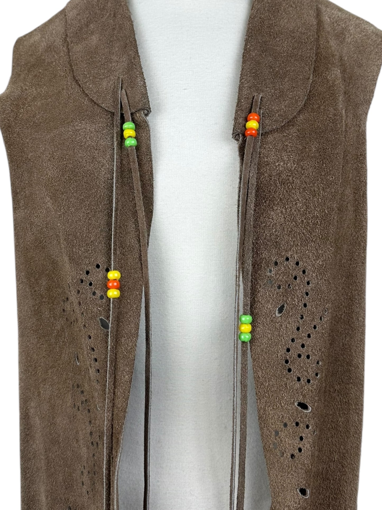 Western suede vest