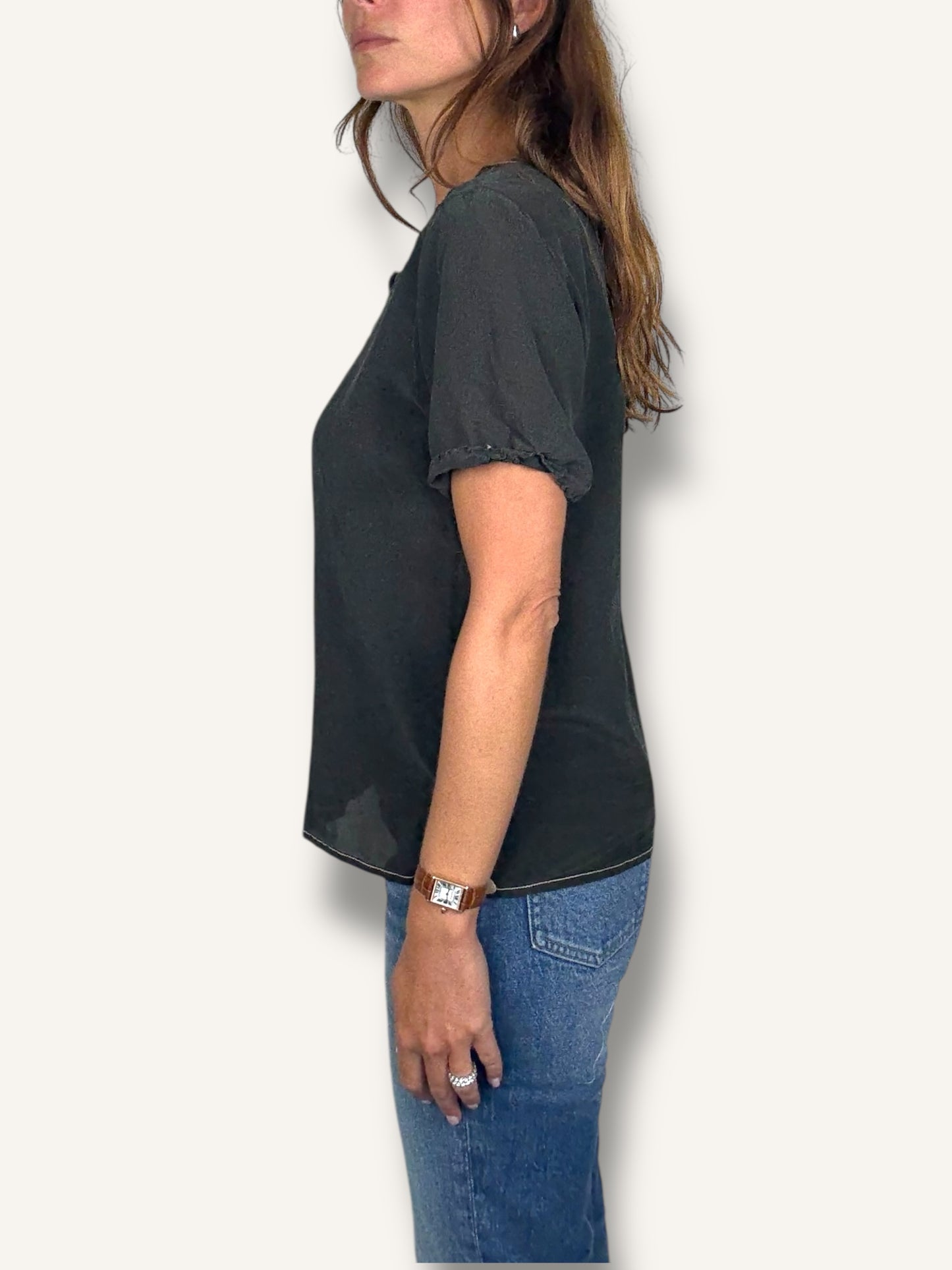 Vintage Black Blouse