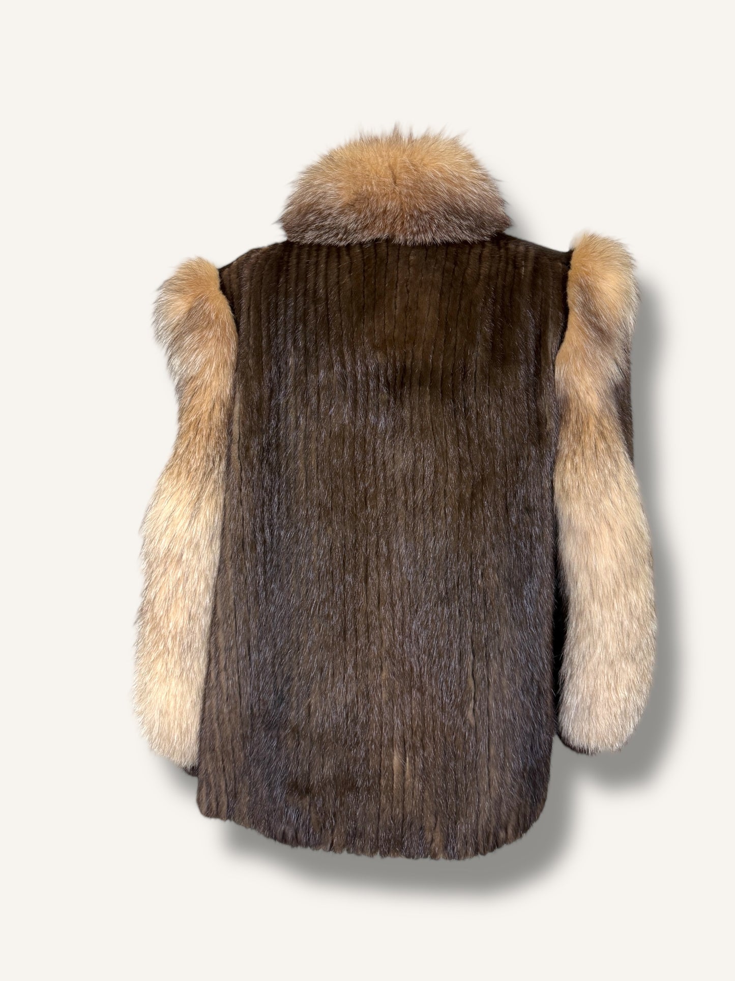 Brown and Caramel Mink Fur