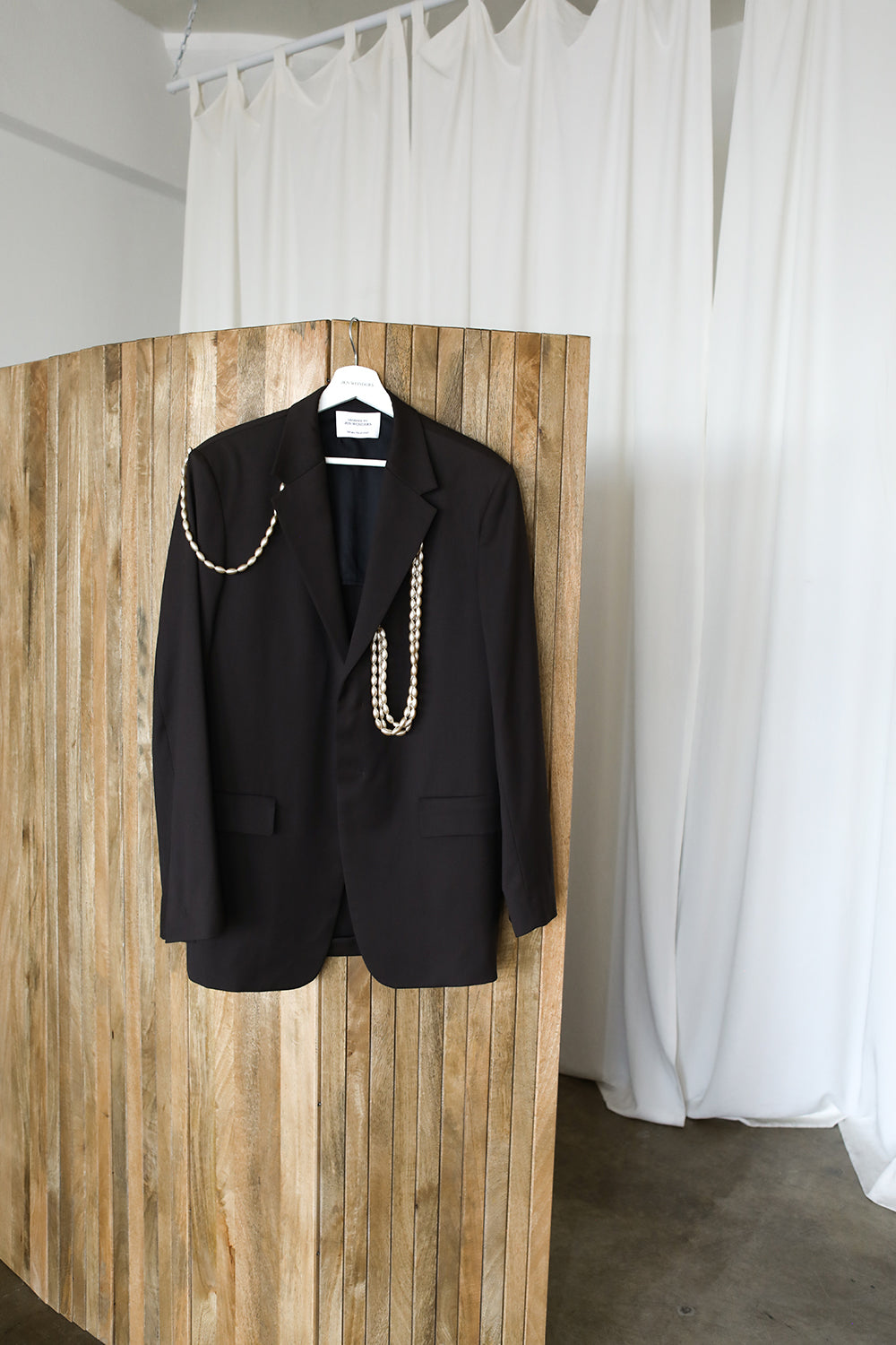 Vintage blazer adorned by Jen Wonders