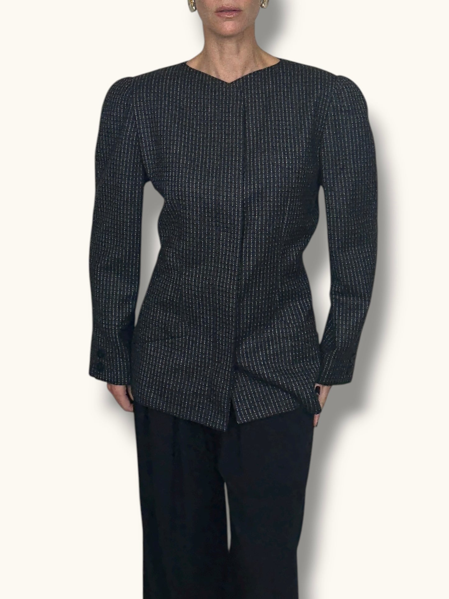 Krizia Pinstripe Blazer