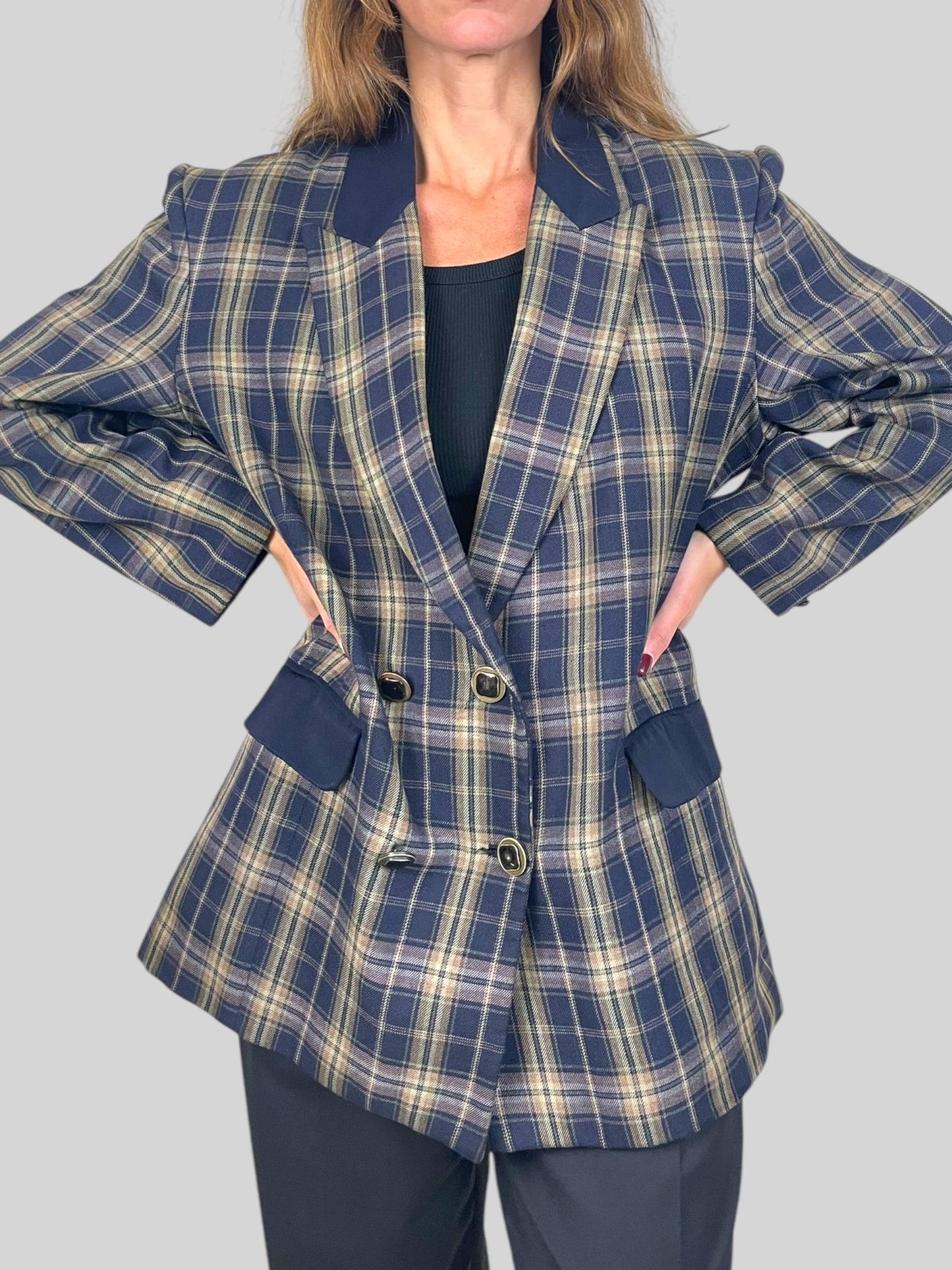 Plaid Blazer