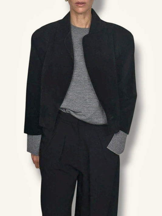 Boxy Suede Jacket