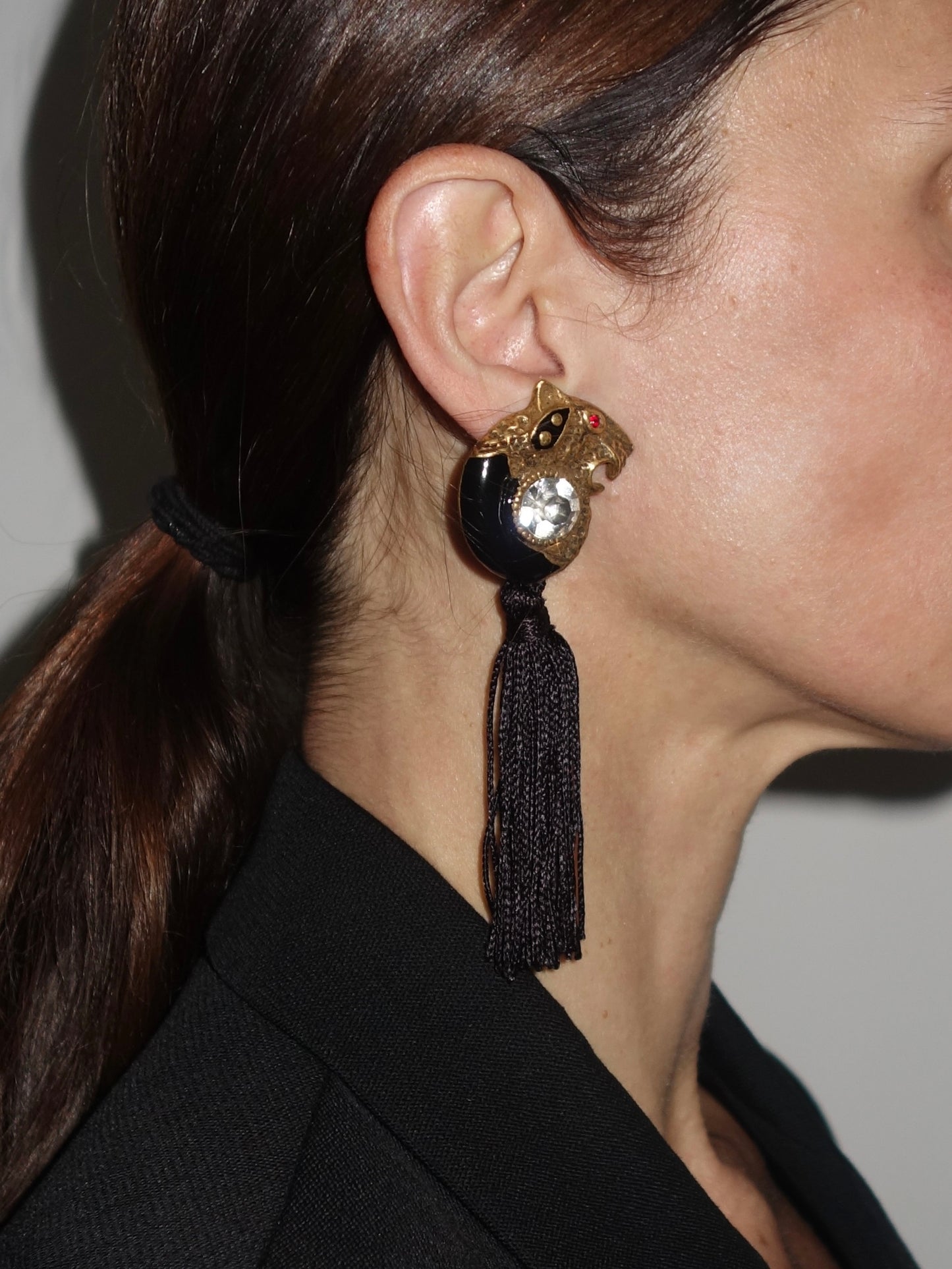 Panther Tassel Earrings