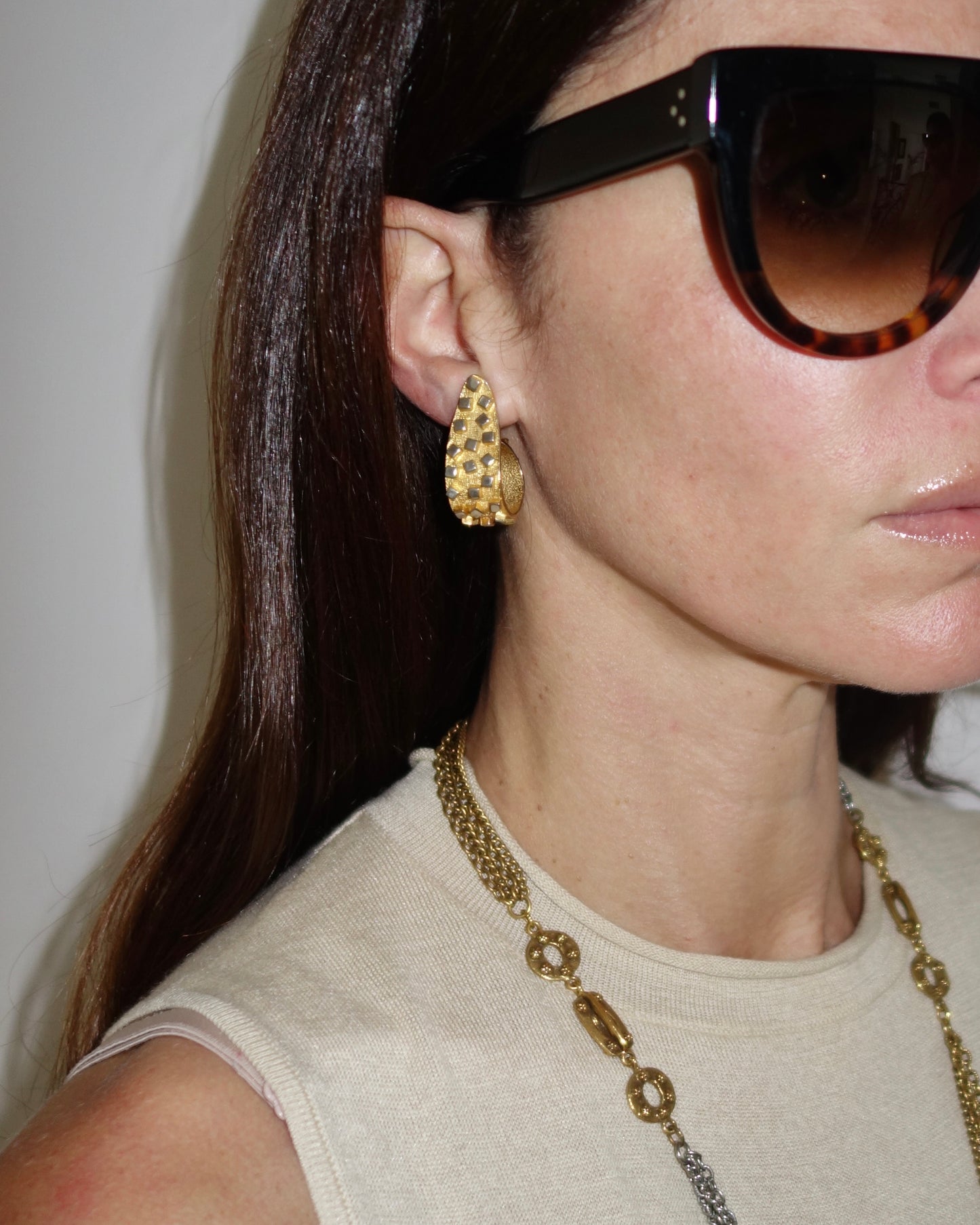 Sculptural Hoop Earrings