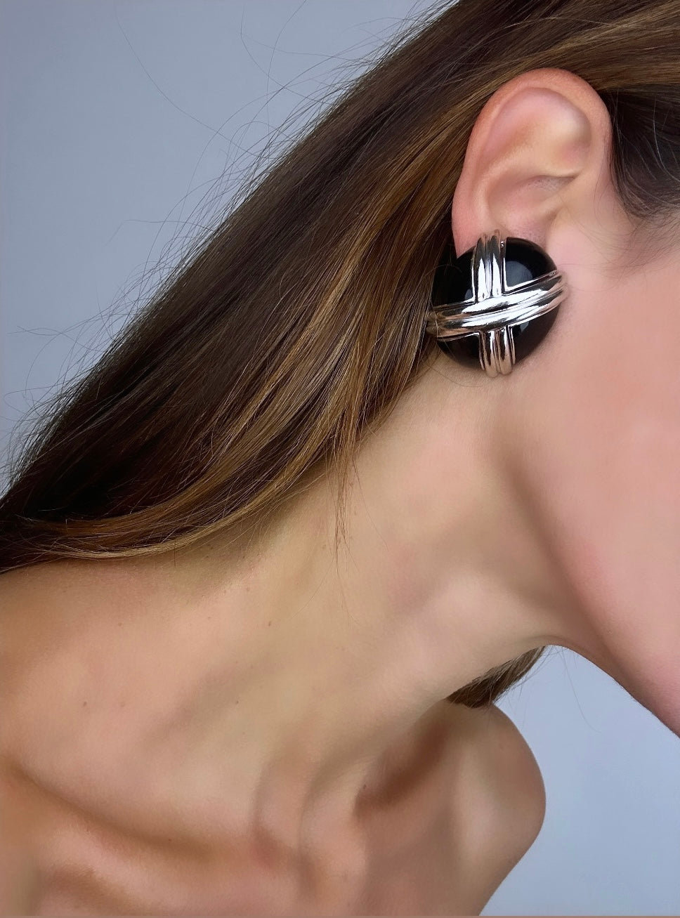 Oval earrings