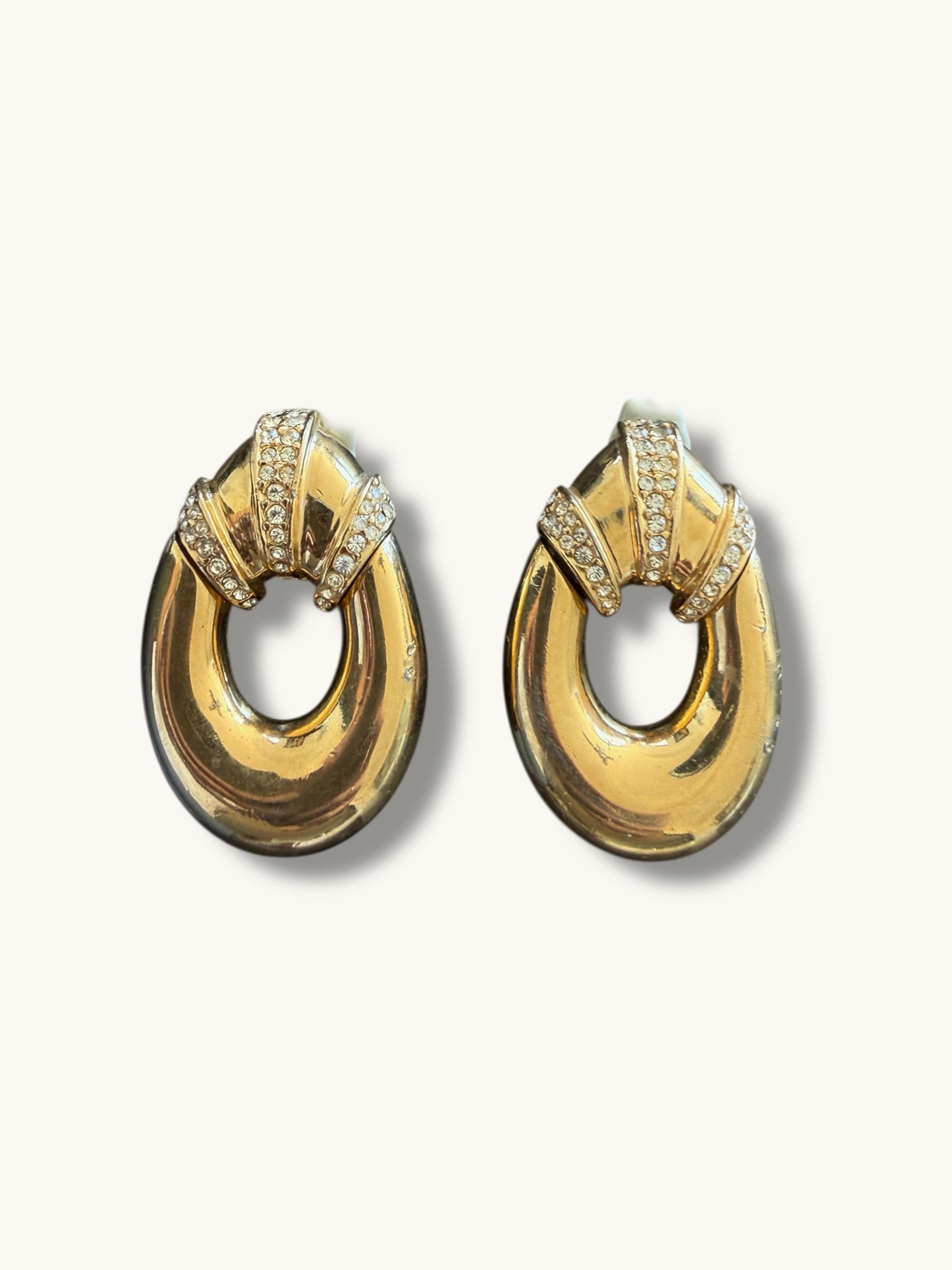 Oval Ciner Earrings