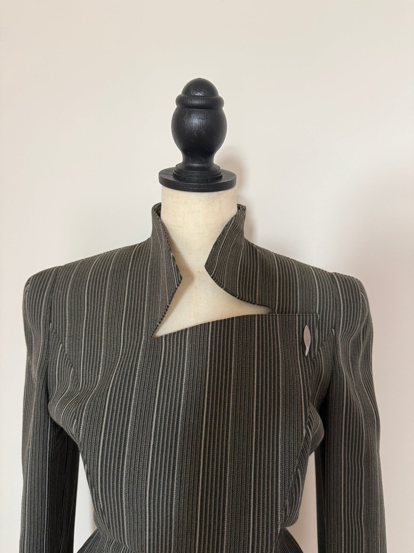 Pinstripe Mugler Blazer