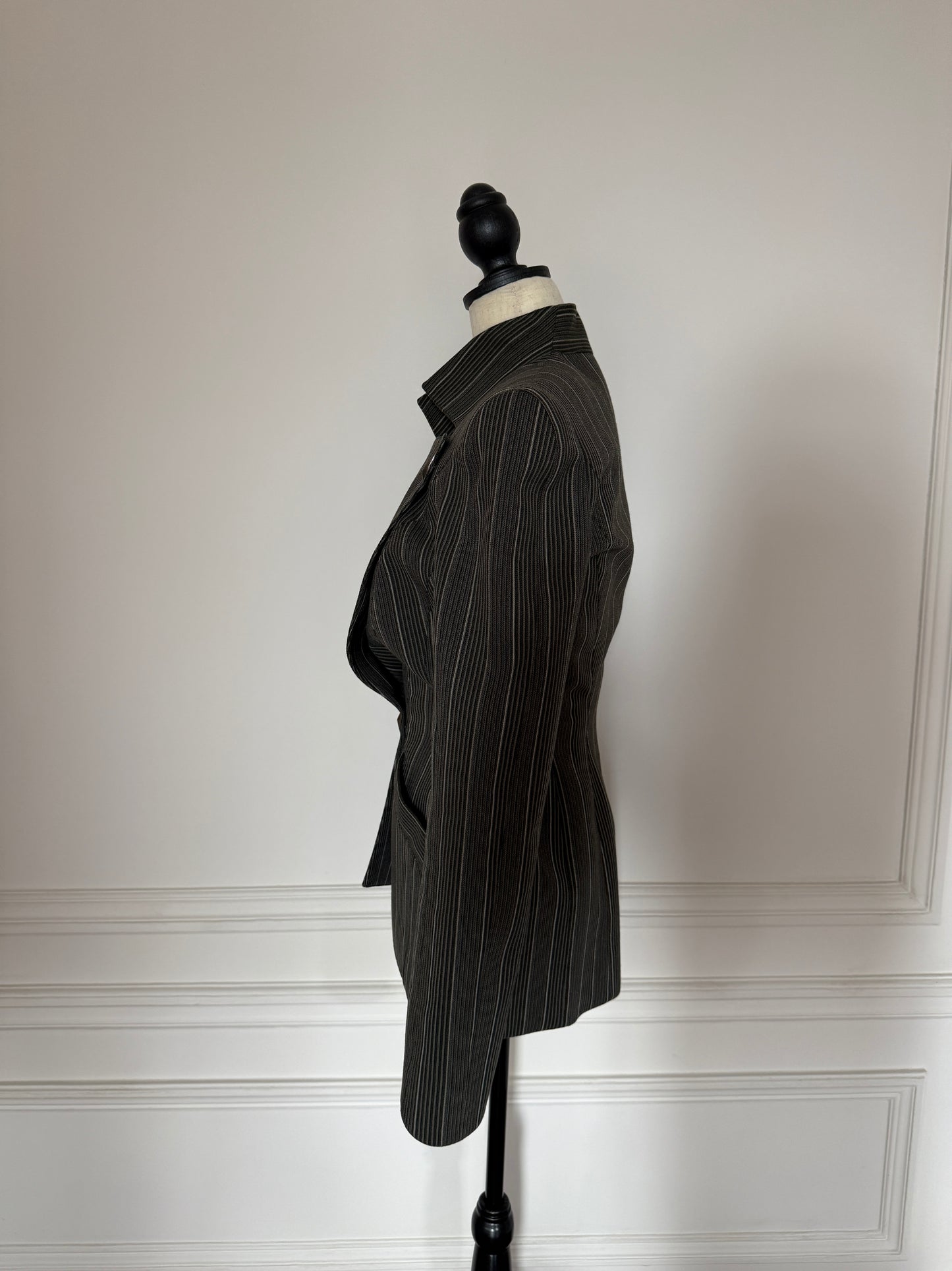 Pinstripe Mugler Blazer