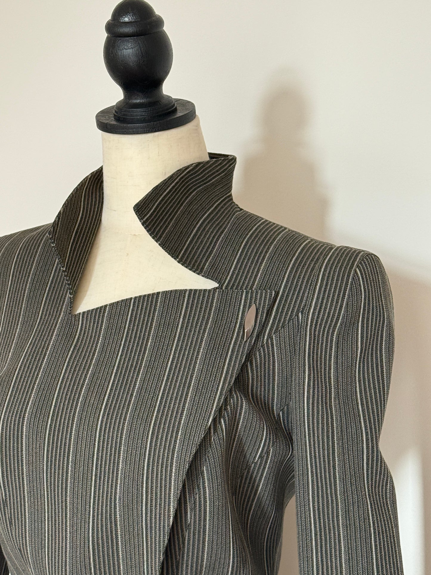 Pinstripe Mugler Blazer