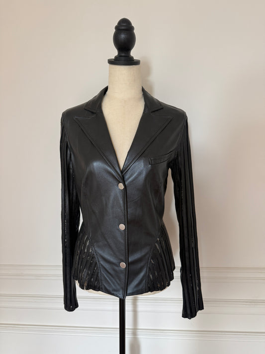 Leather Blazer Mugler