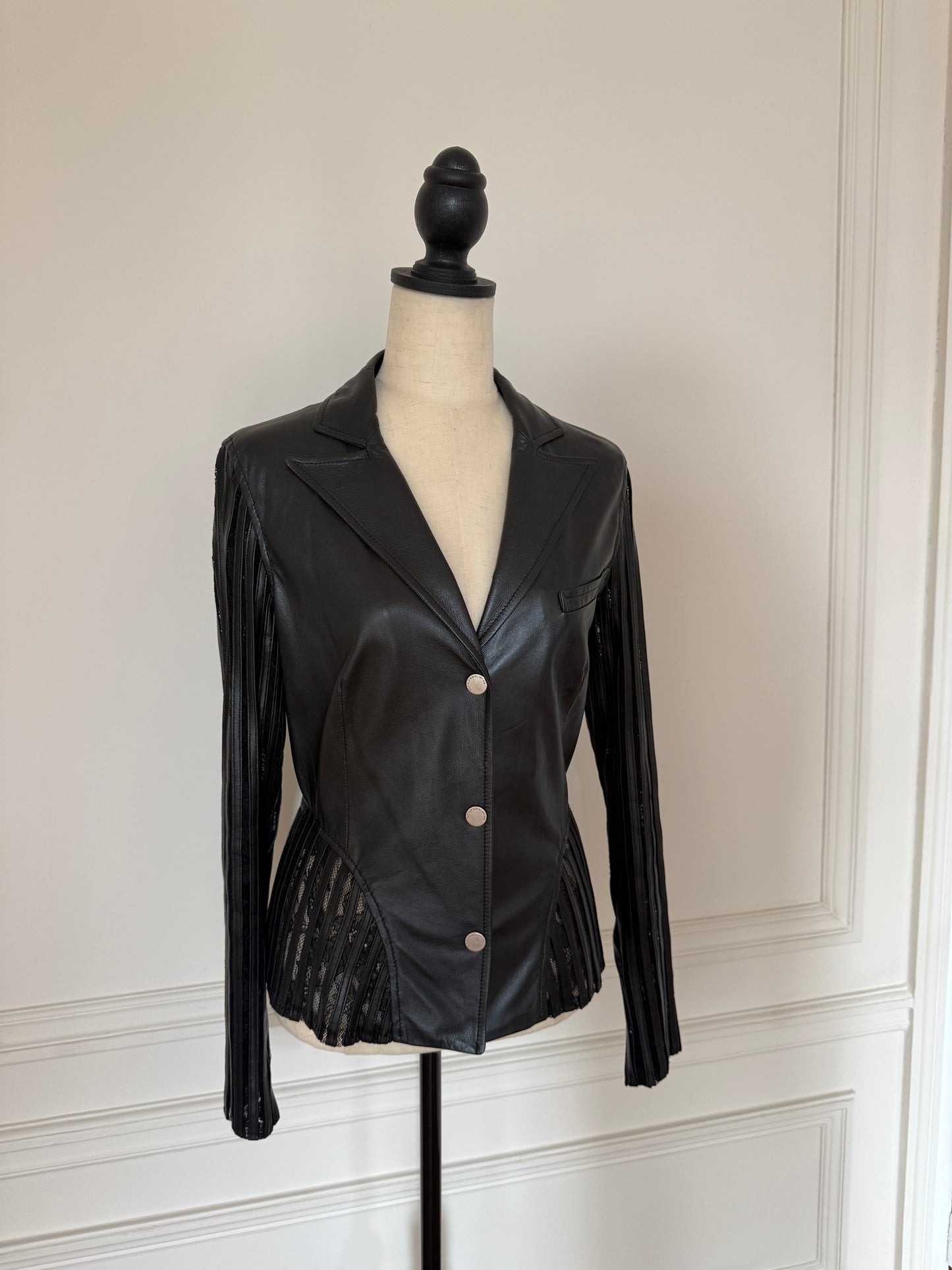 Leather Blazer Mugler