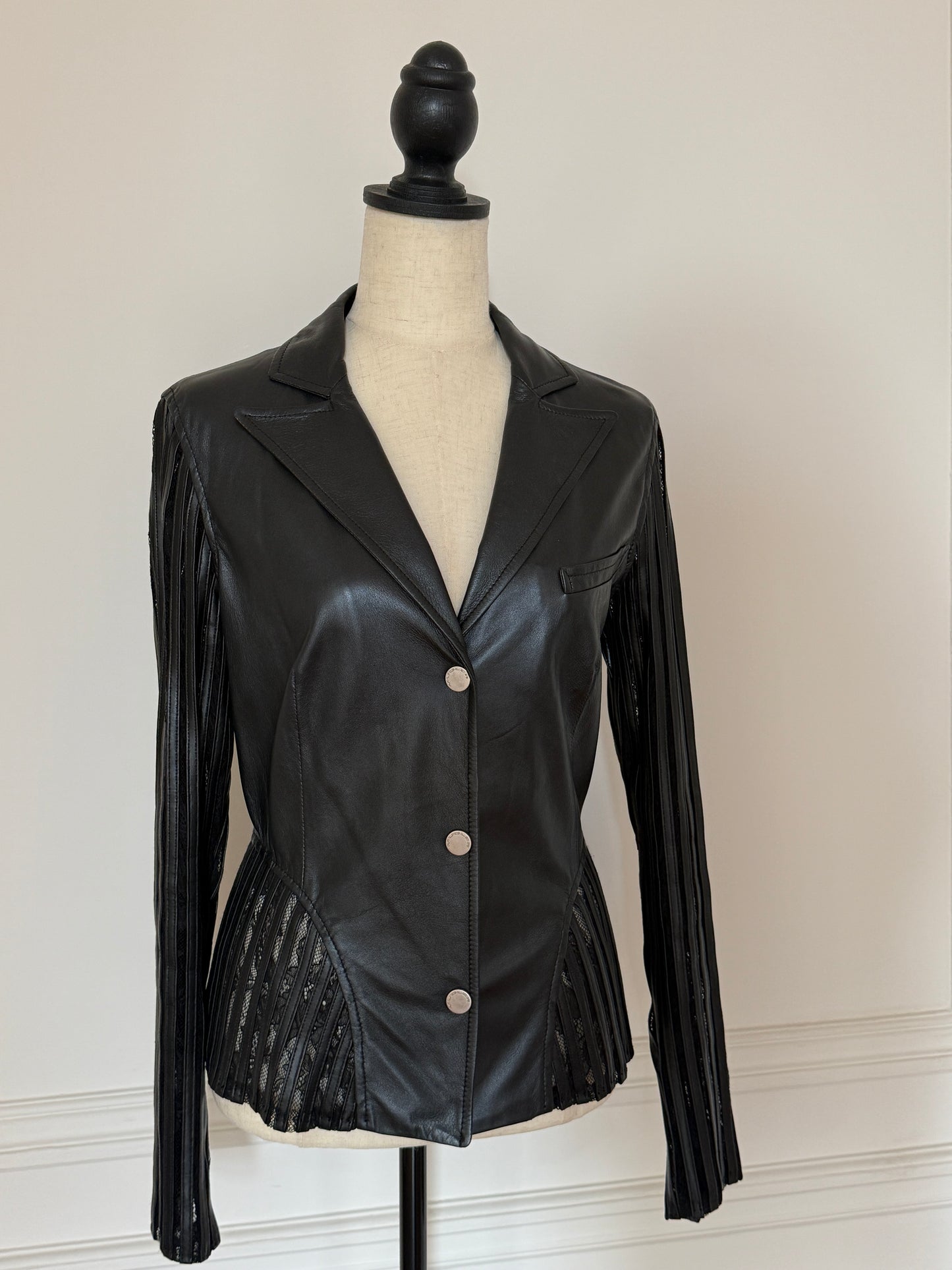 Leather Blazer Mugler