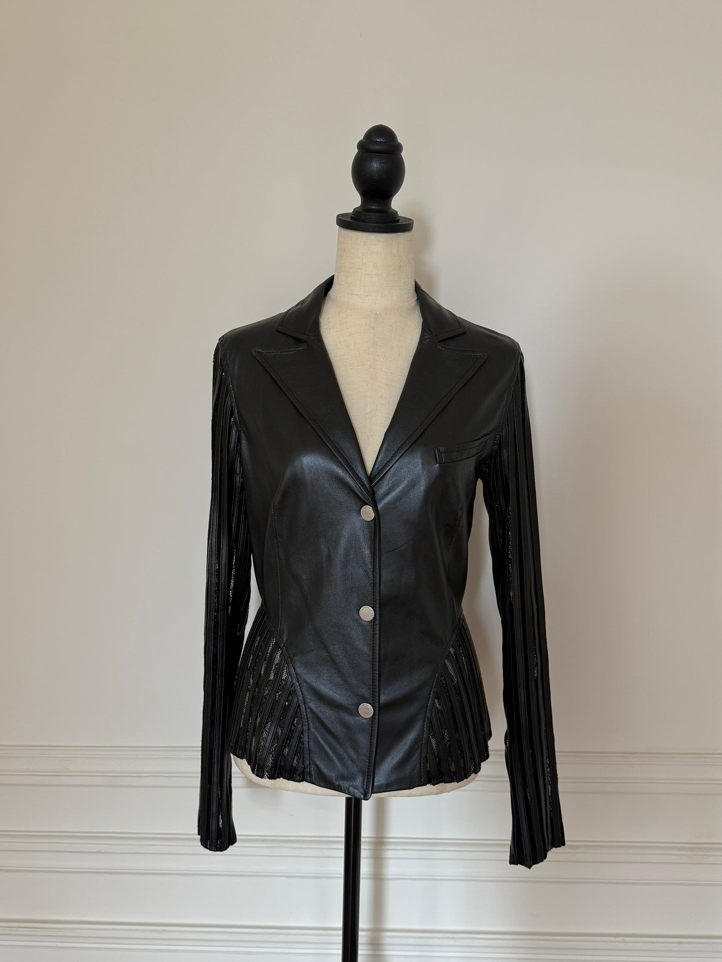 Leather Blazer Mugler