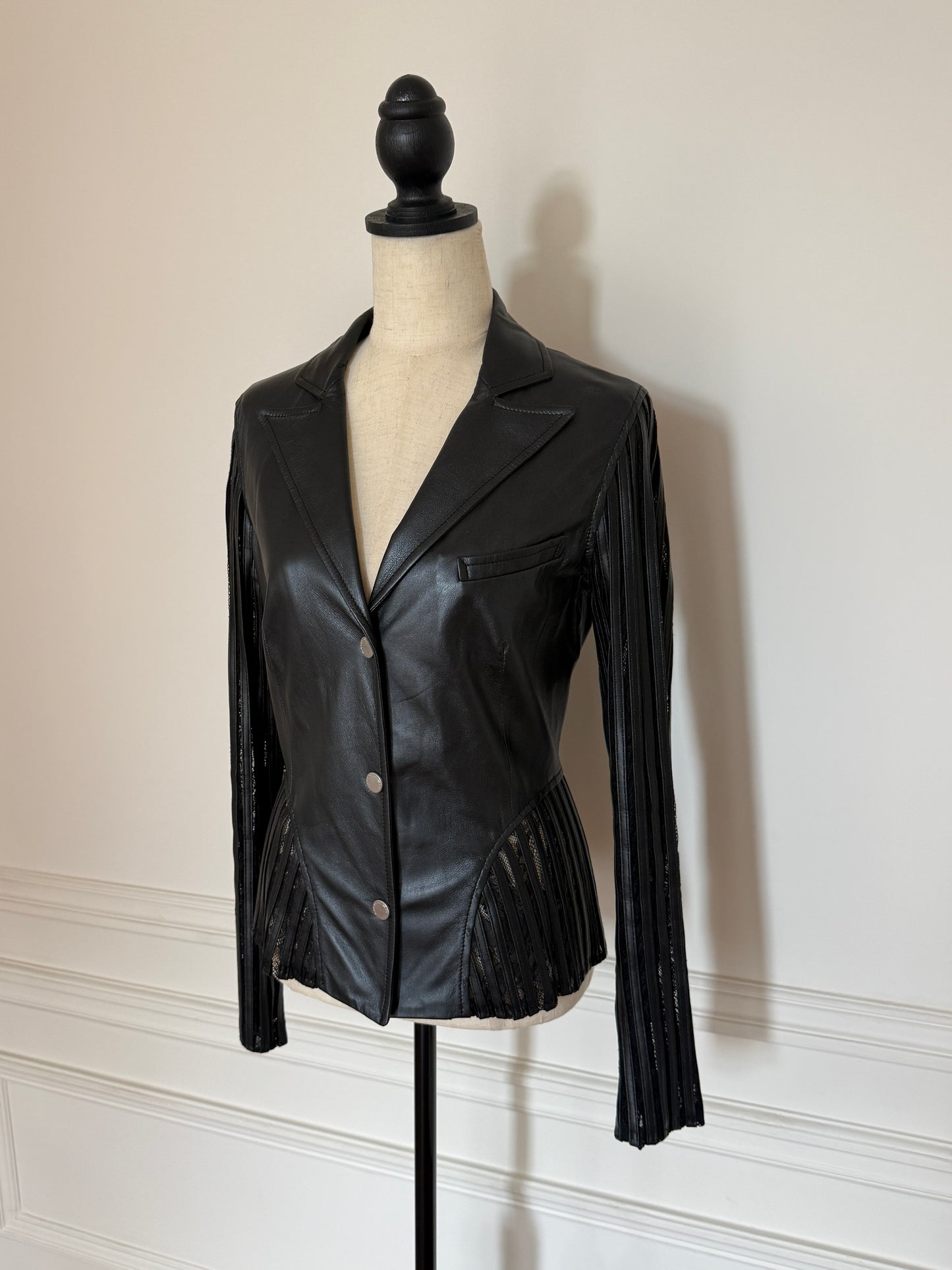 Leather Blazer Mugler