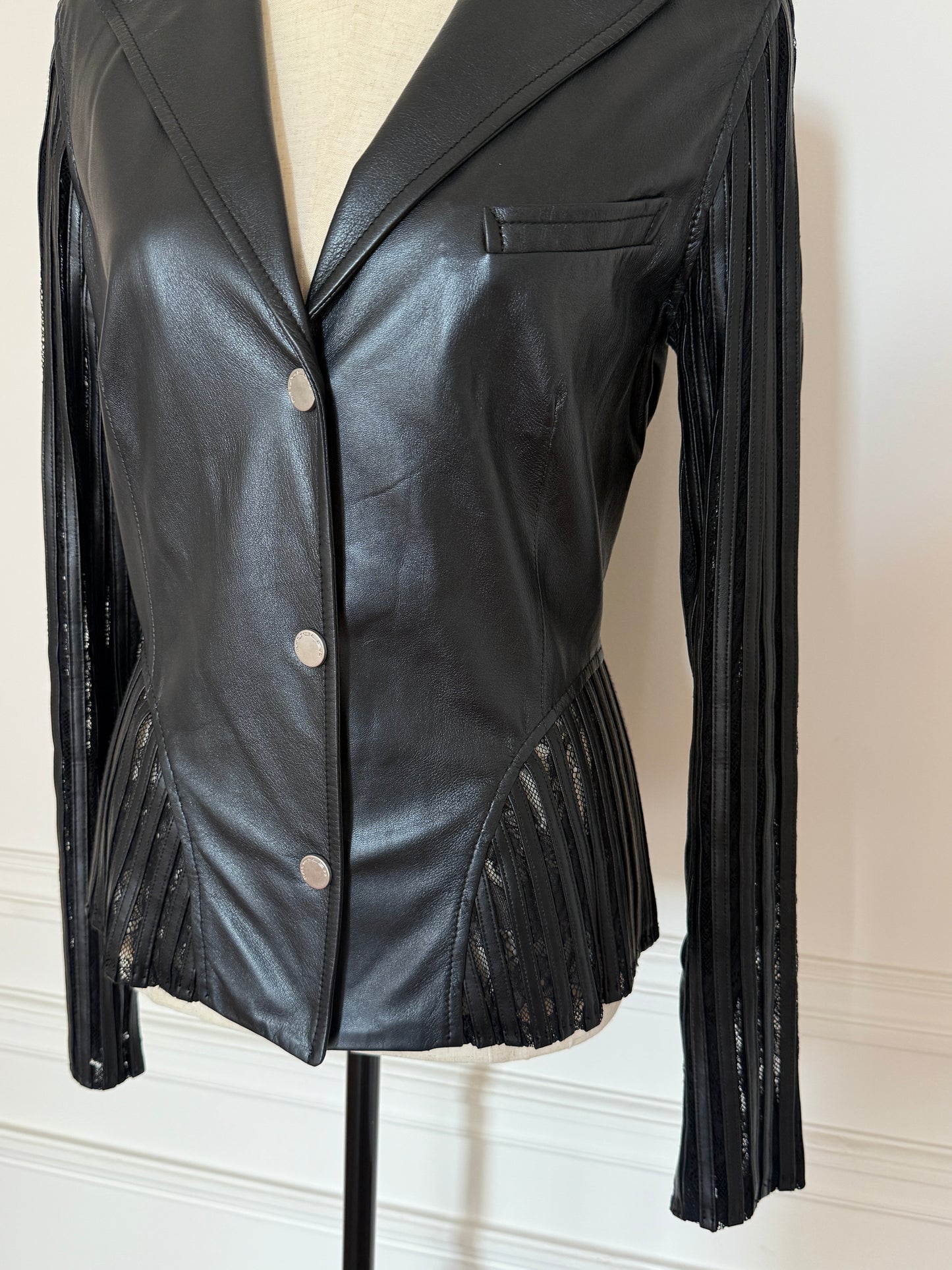 Leather Blazer Mugler