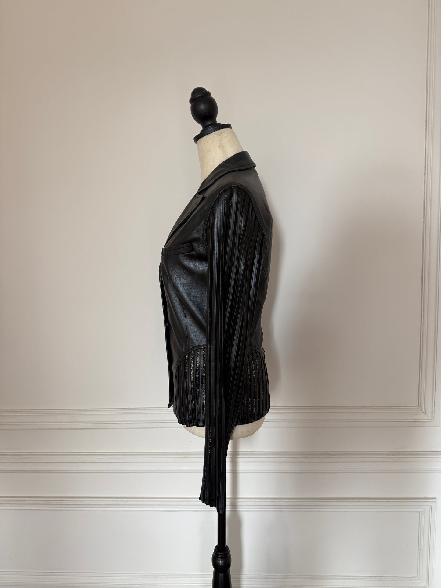 Leather Blazer Mugler