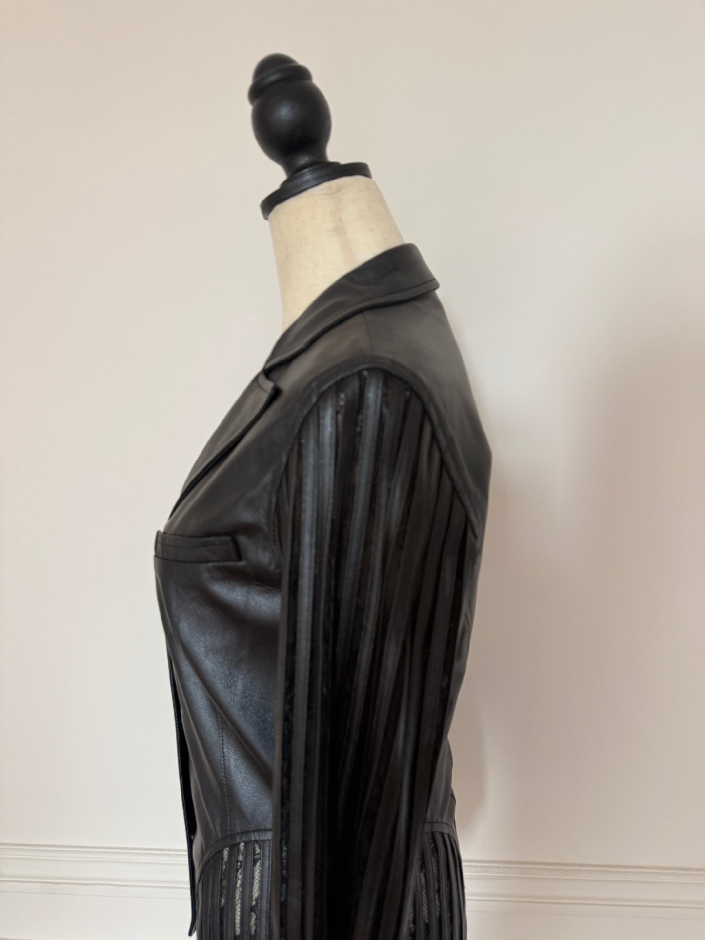 Leather Blazer Mugler