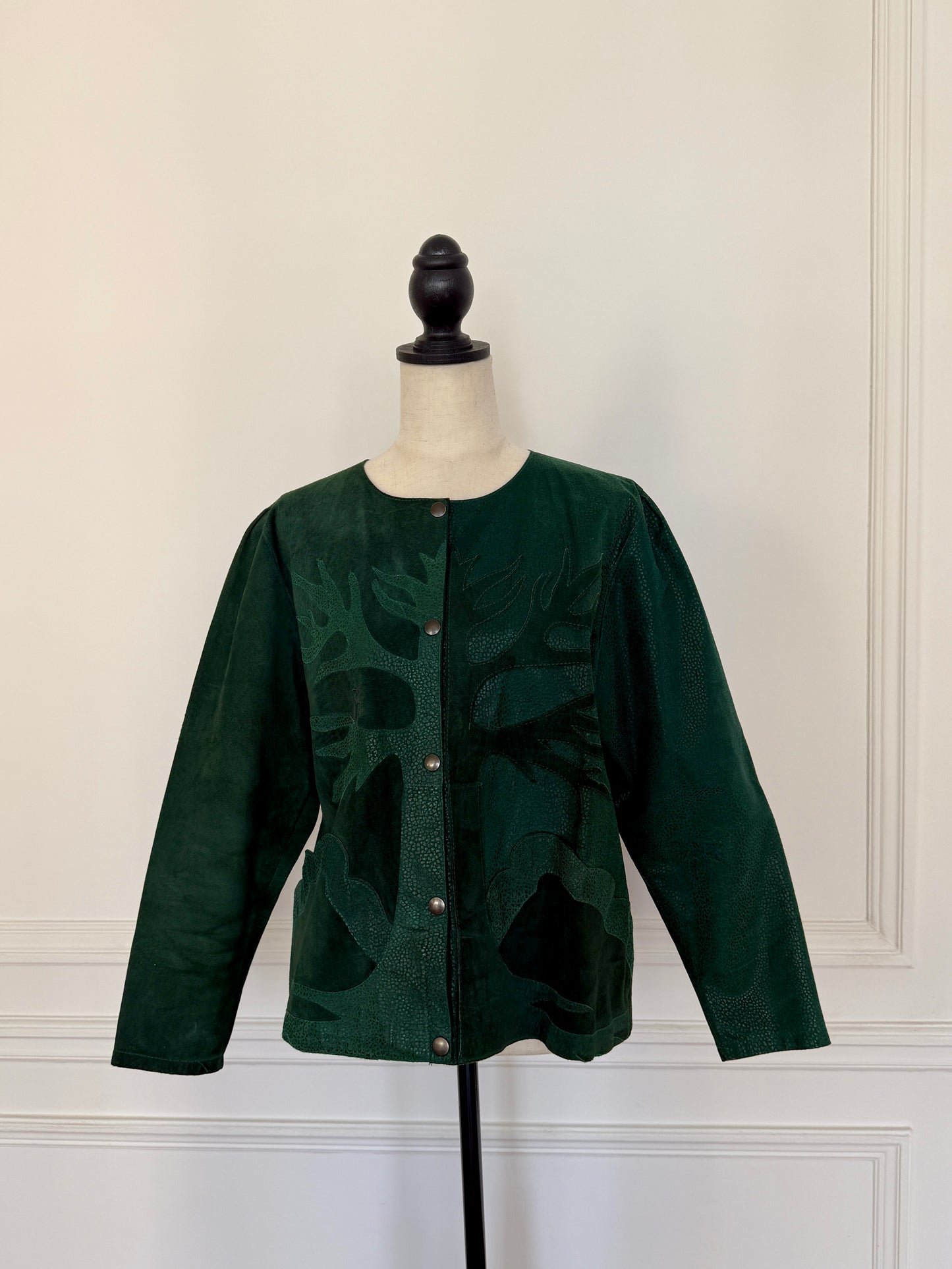 Dark Green Suede Jacket