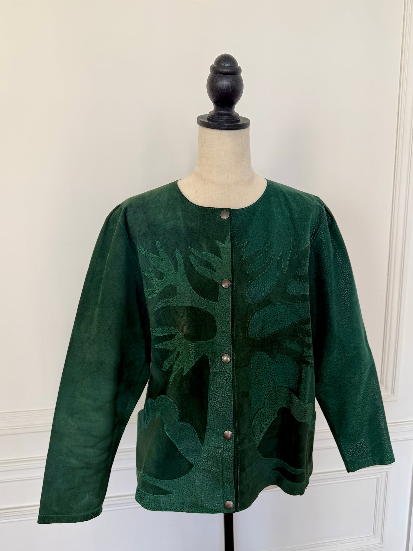 Dark Green Suede Jacket
