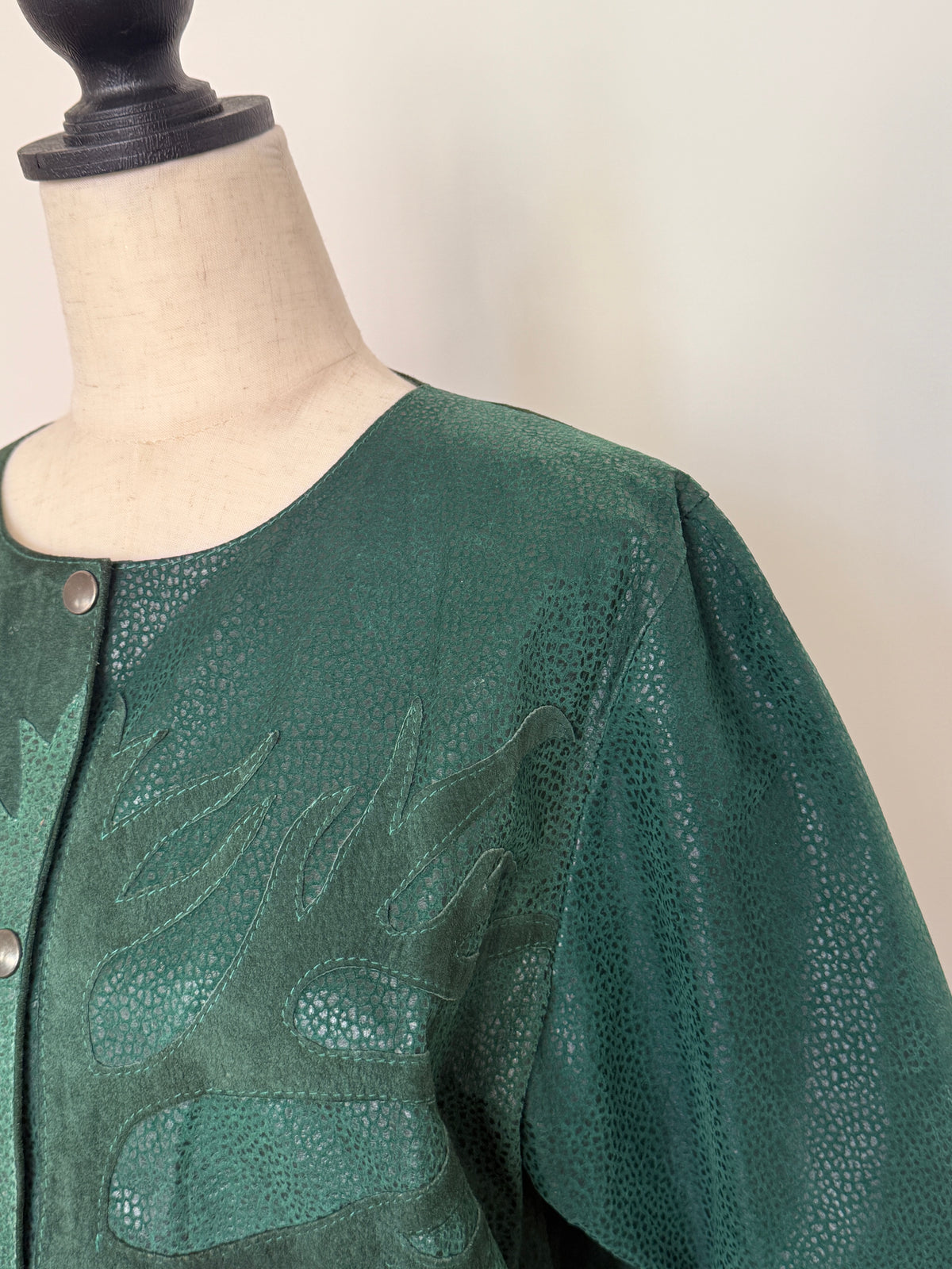 Dark Green Suede Jacket