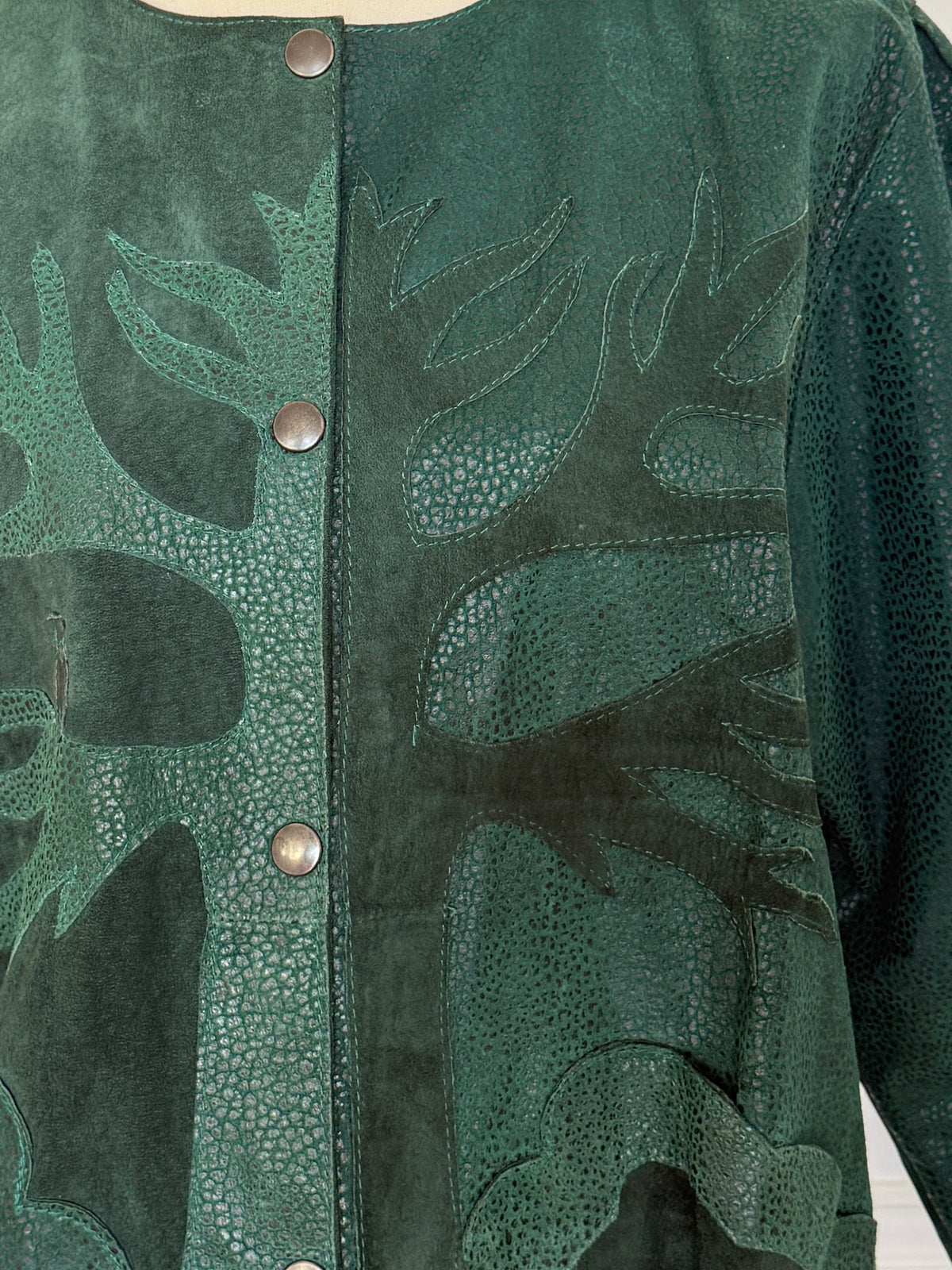 Dark Green Suede Jacket