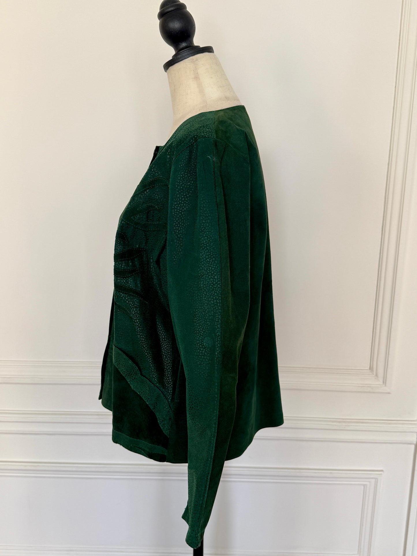 Dark Green Suede Jacket