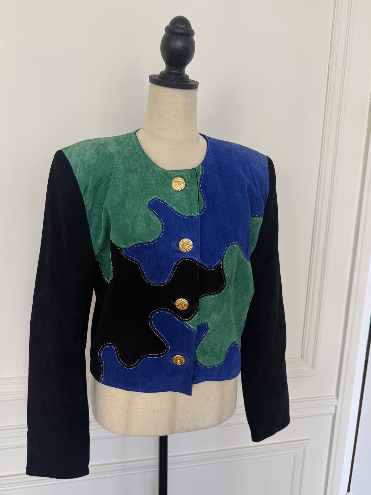 Suede Patchwork Jacket