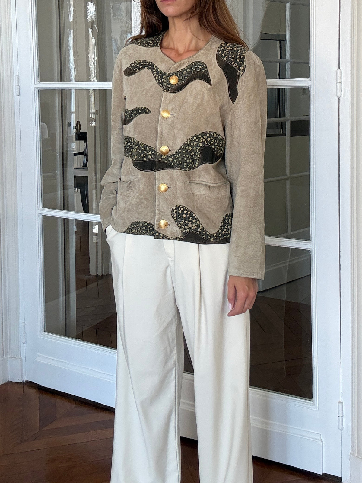 Taupe Suede Jacket
