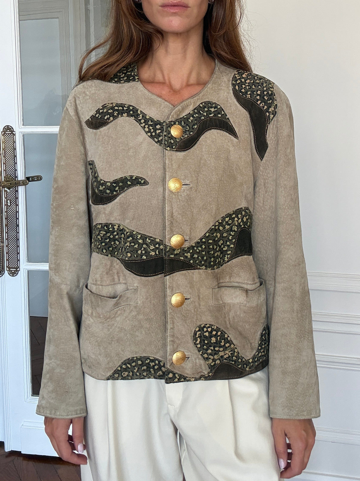 Taupe Suede Jacket