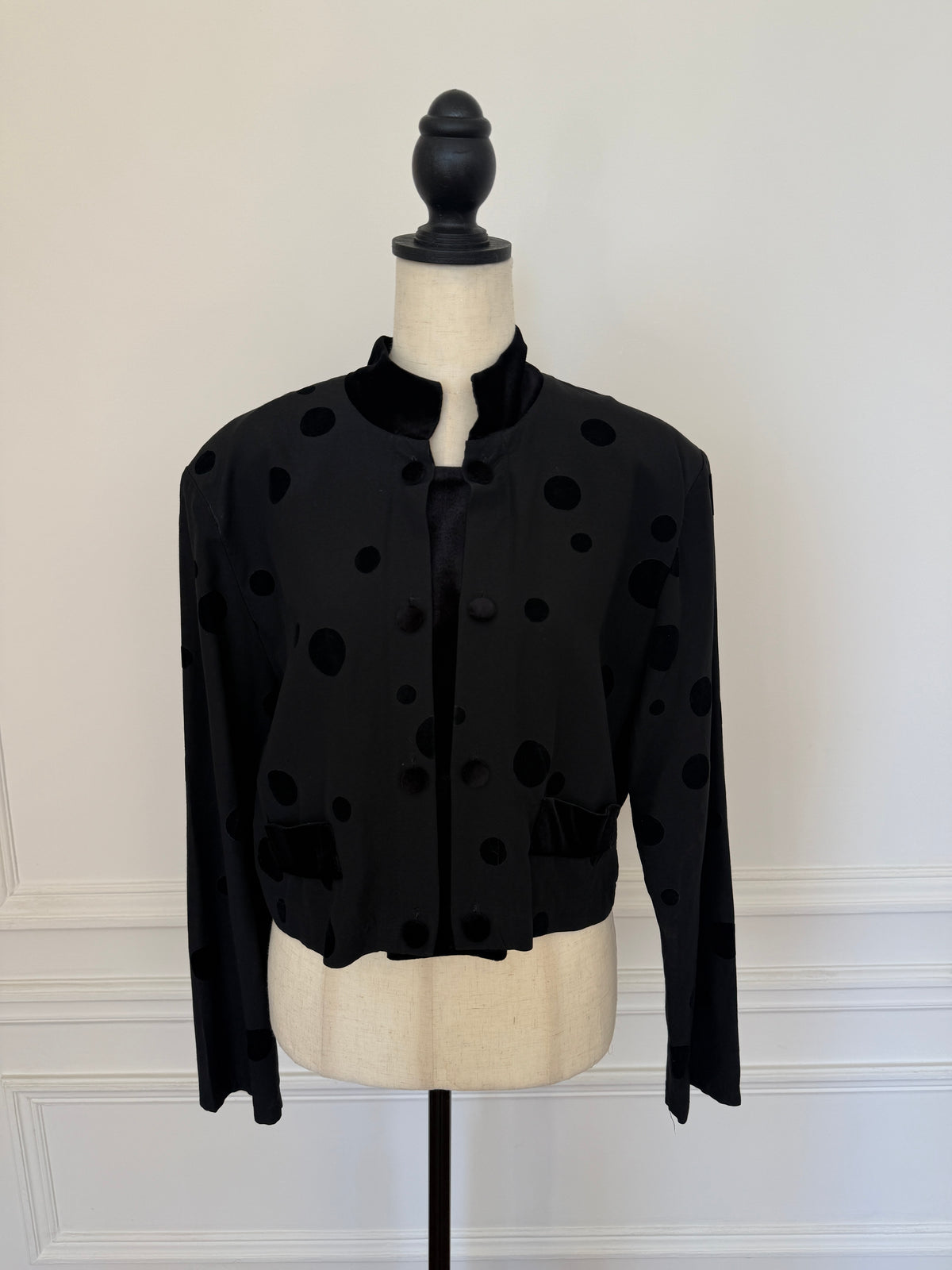 Polka Dot Velvet Shirt
