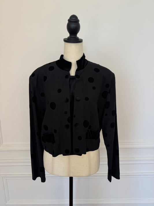 Polka Dot Velvet Shirt