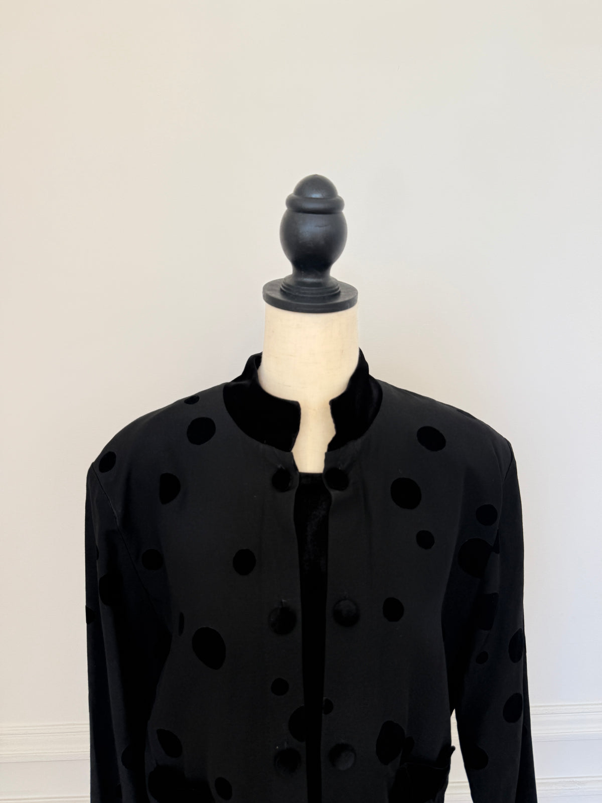 Polka Dot Velvet Shirt
