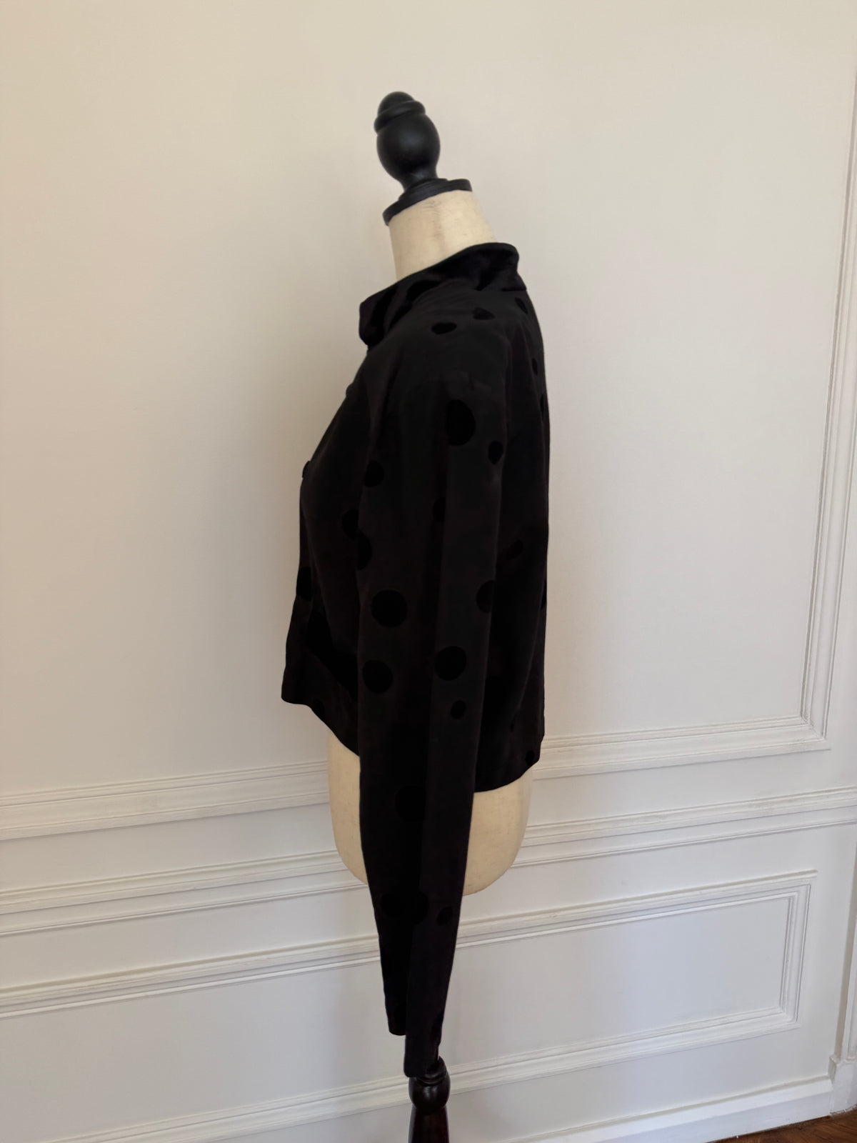 Polka Dot Velvet Shirt