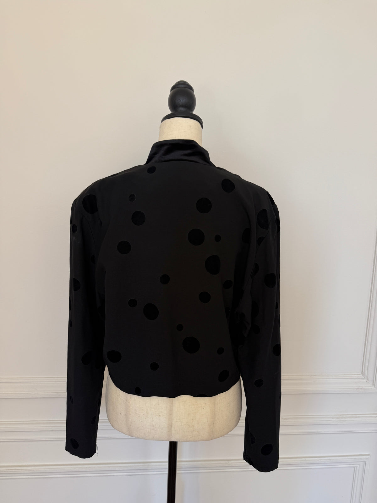 Polka Dot Velvet Shirt