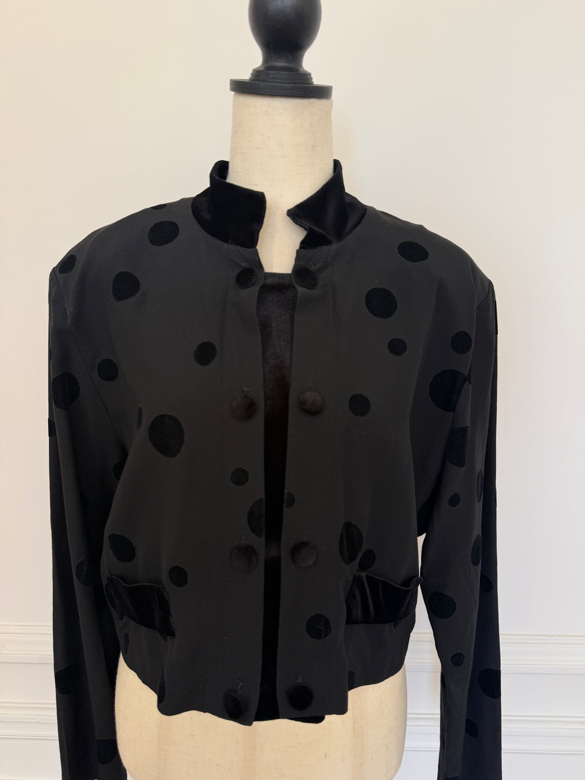 Polka Dot Velvet Shirt