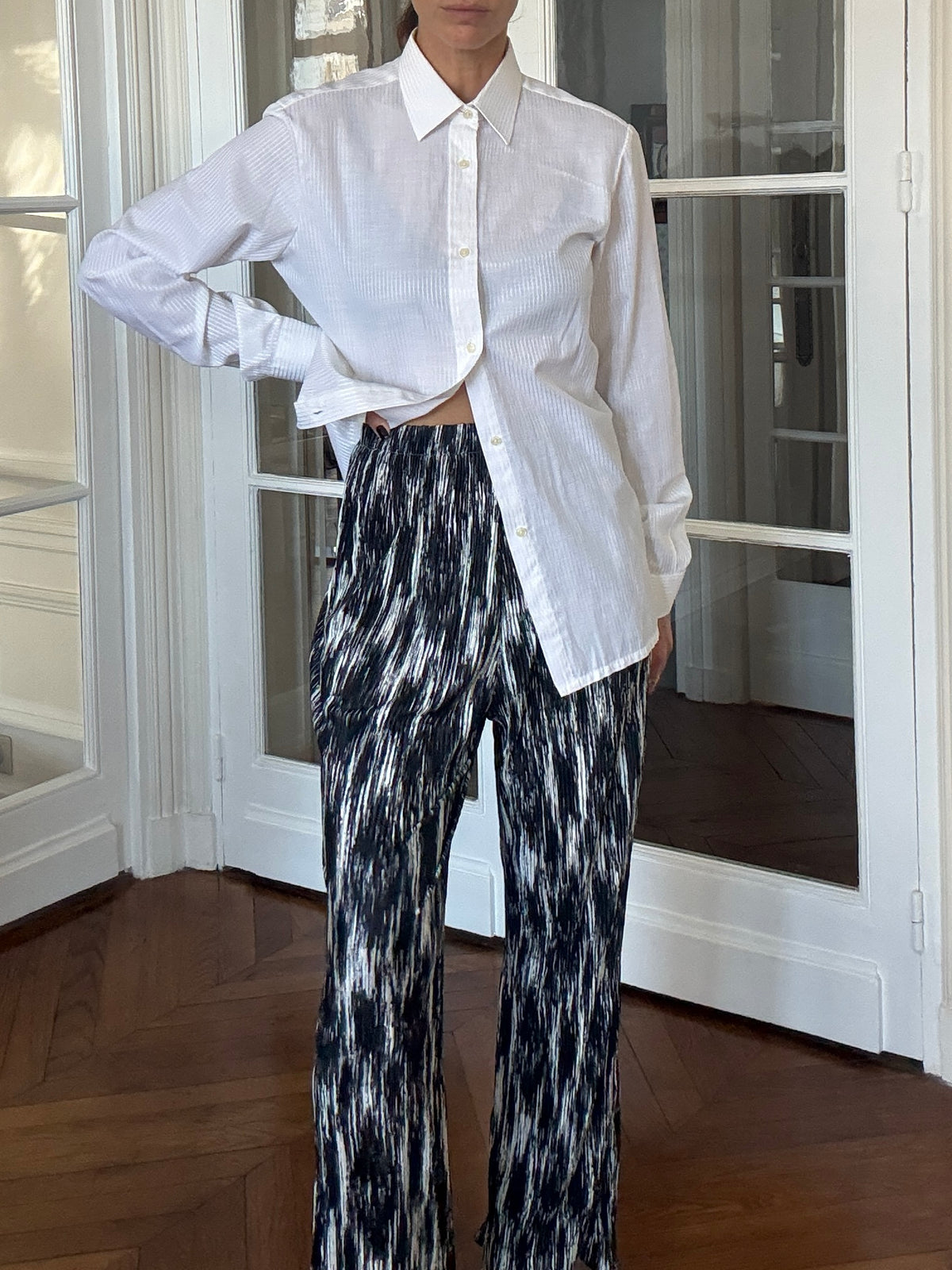 Plisse Pants